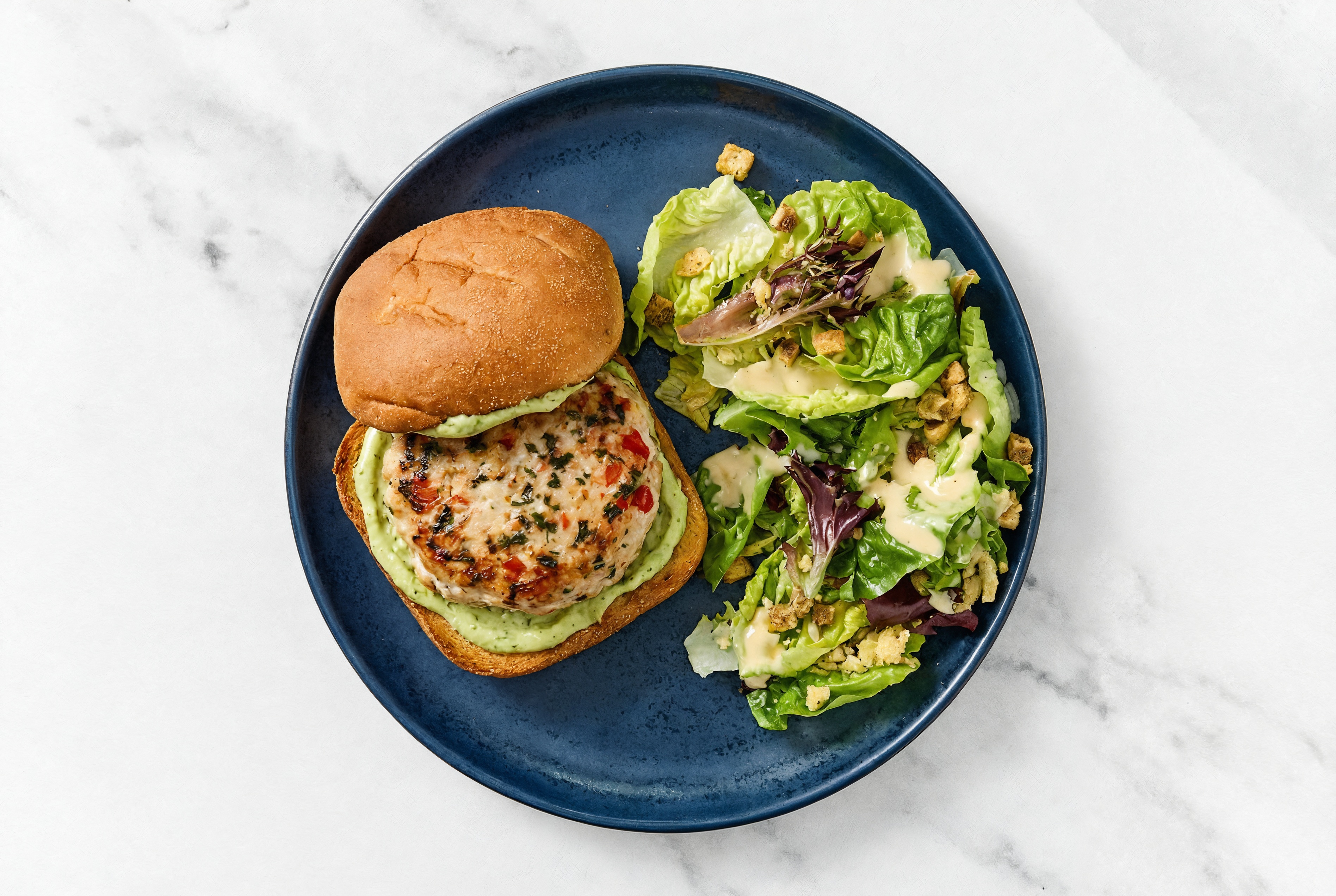  Bruschetta Chicken Feast on GF Buns