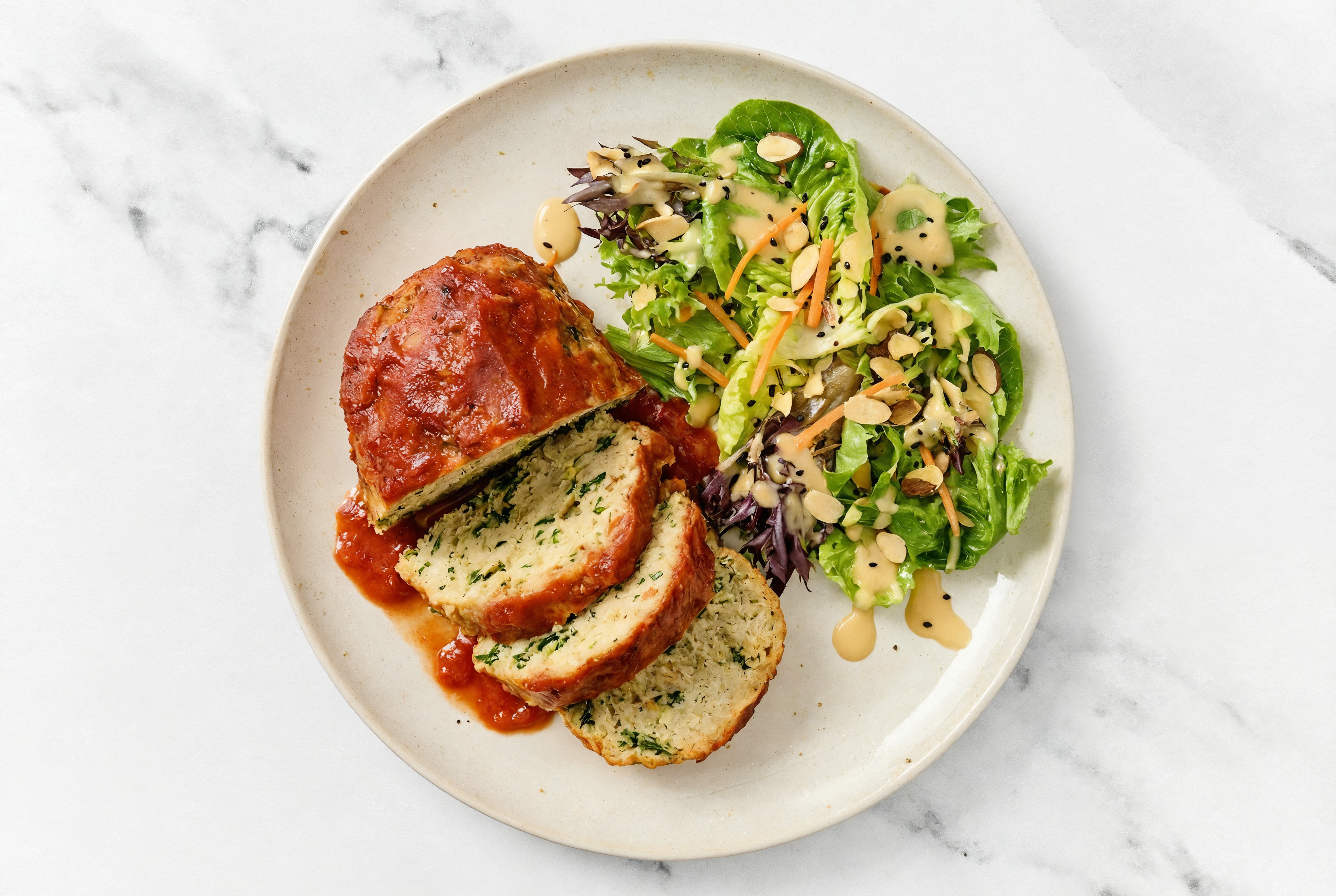 Turkey Meatloaf + Little Gem Salad
