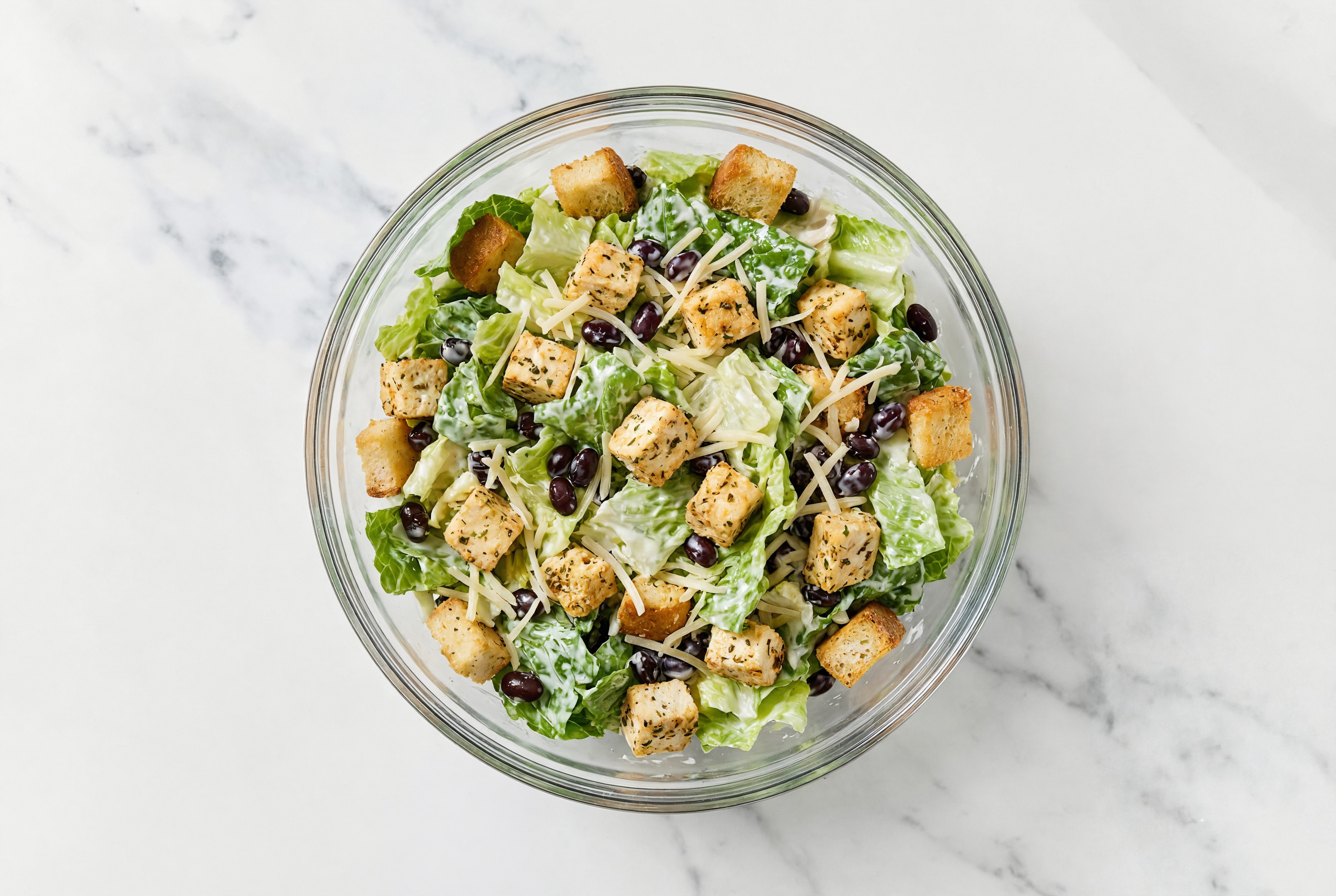 Tofu + Black Bean Caesar
