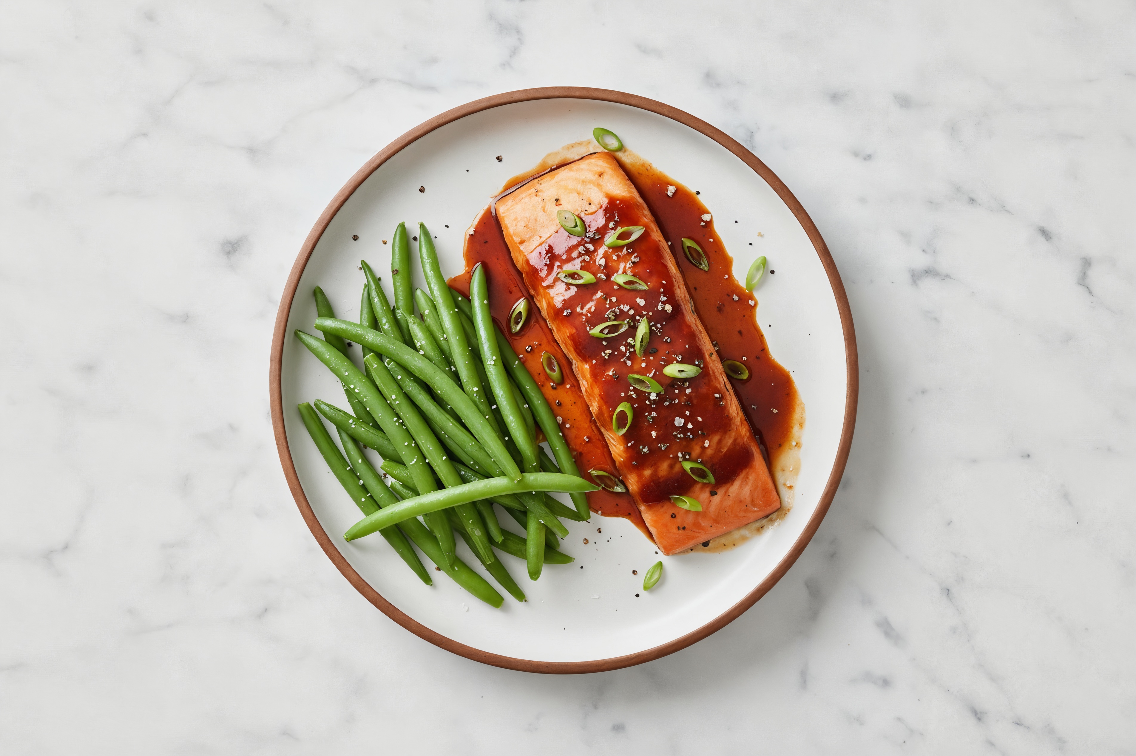 BBQ Baked Salmon + Veggies