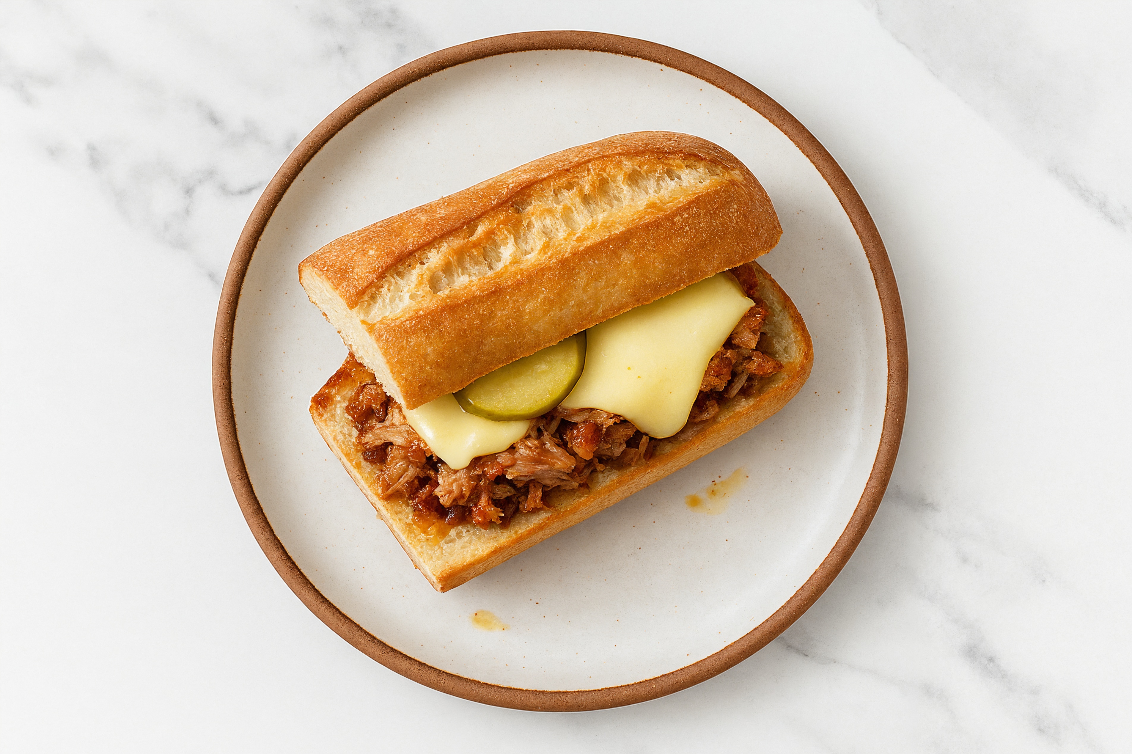 Classic Cubano Baguette Sandwich