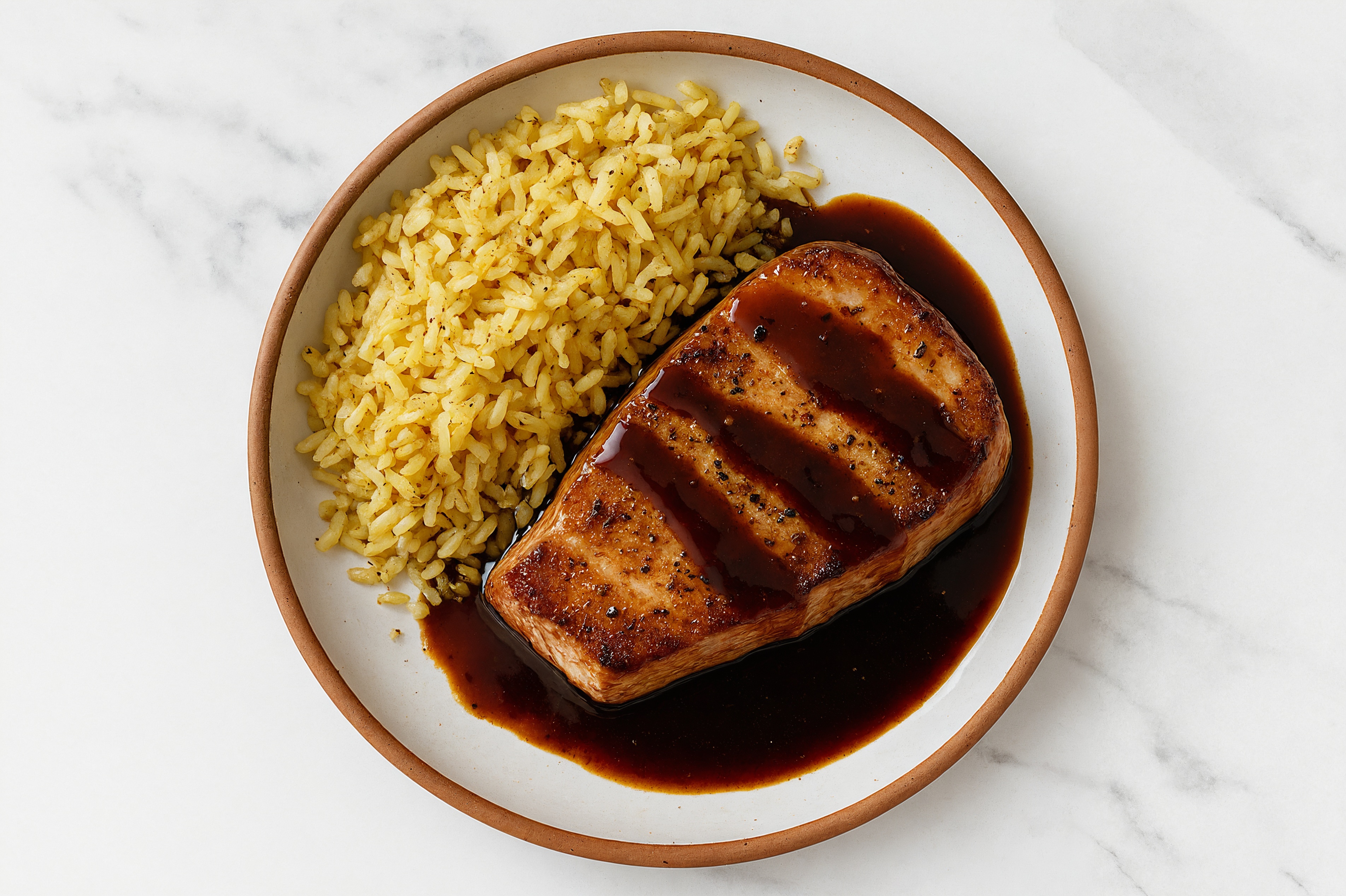 Teriyaki Tuna Steaks with Jasmine Rice