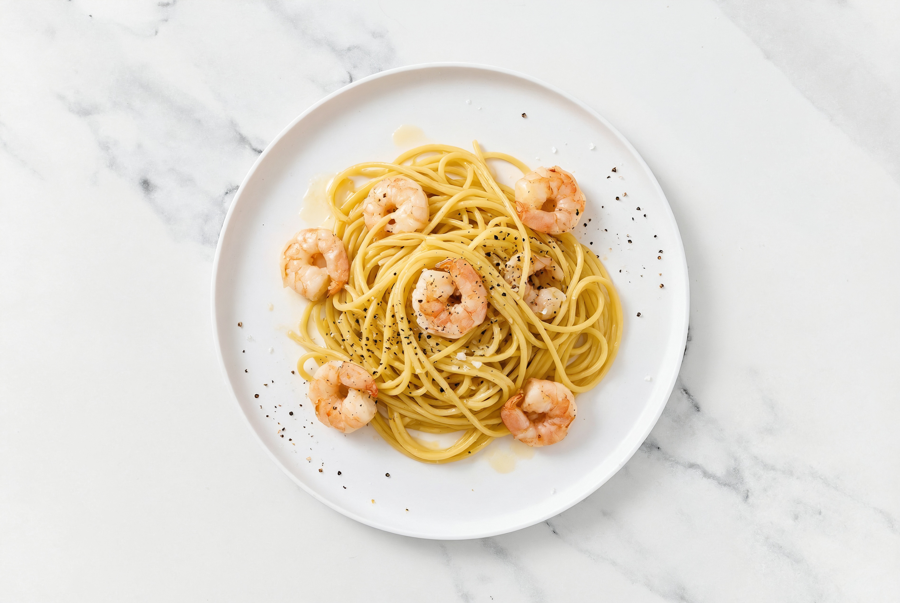 Buttery Shrimp Gluten Free Spaghetti