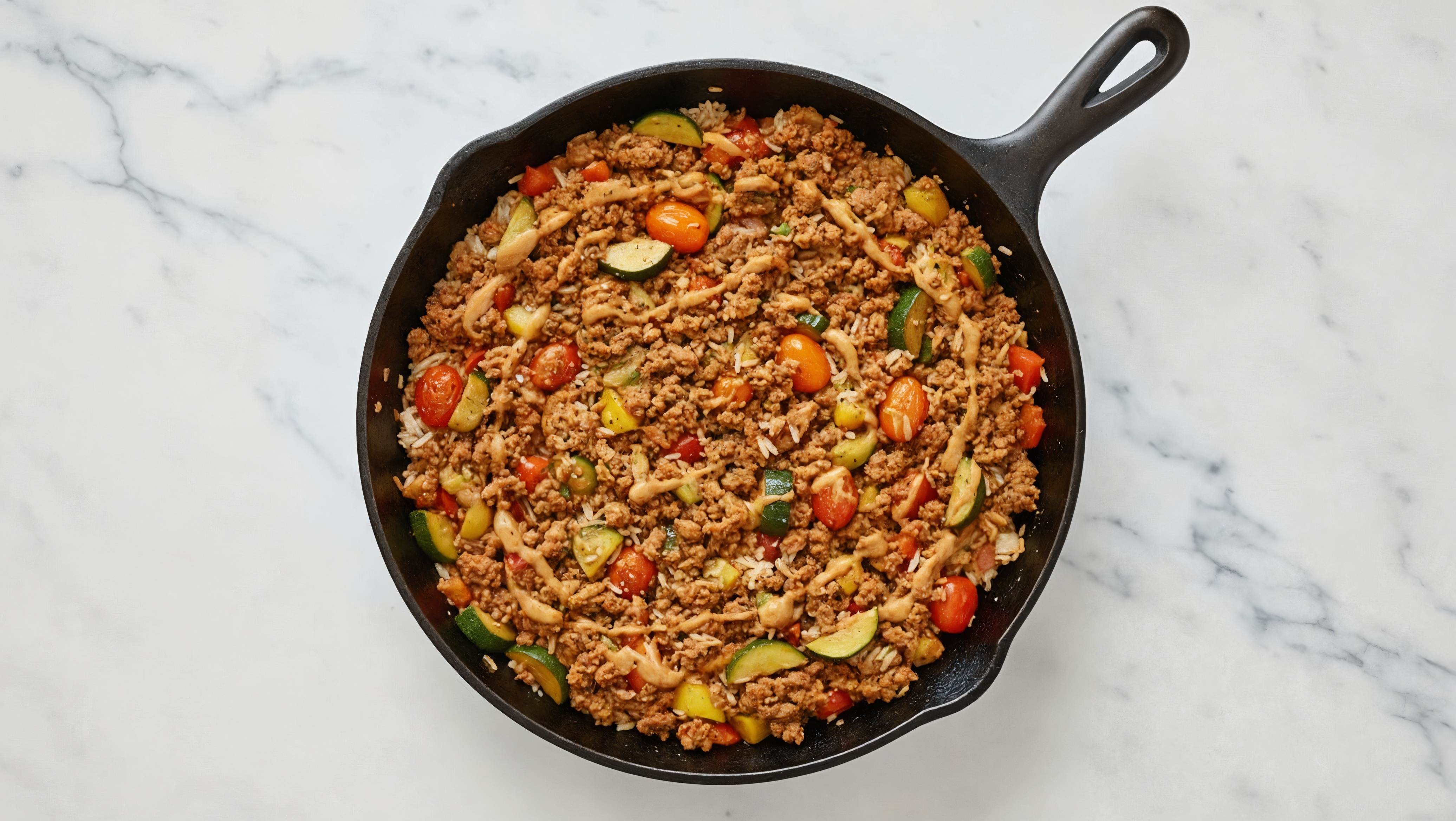 Thai Peanut Squash + Beef Stir-Fry
