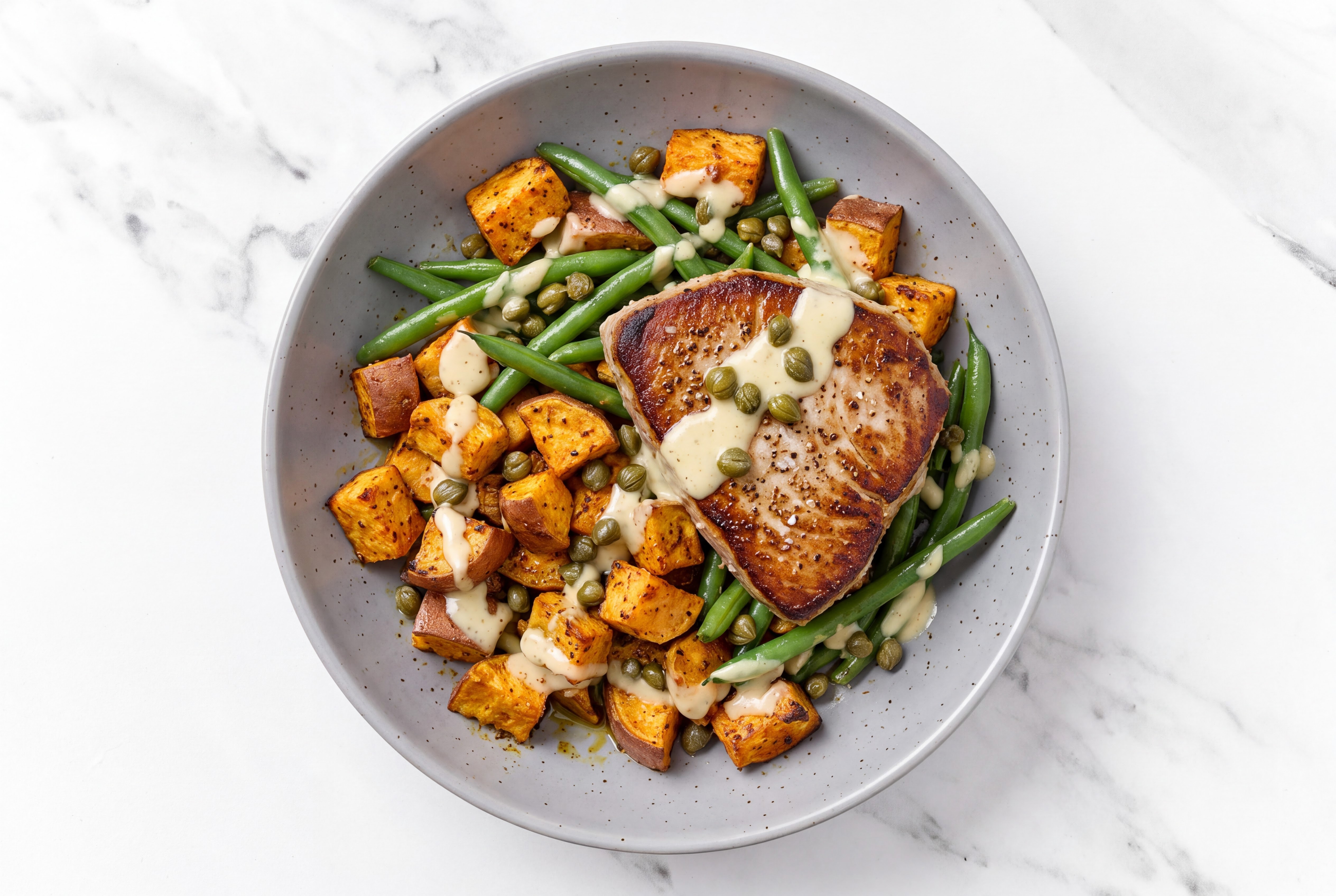 Savory Niçoise-Inspired Tuna Veggie Bowl