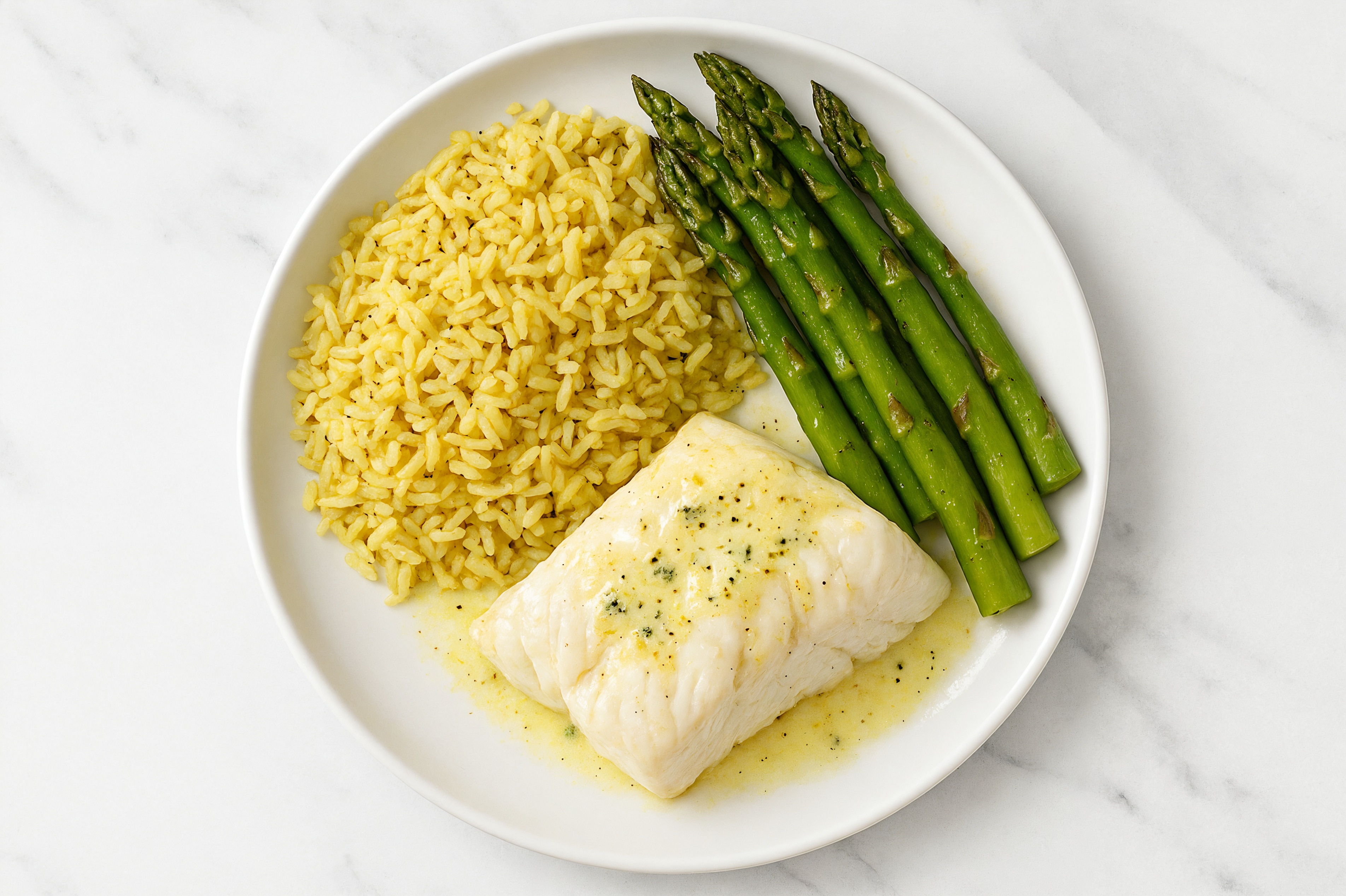 All-In-One Lemon Slow Churned & Peppercorn Pasture Butter Halibut