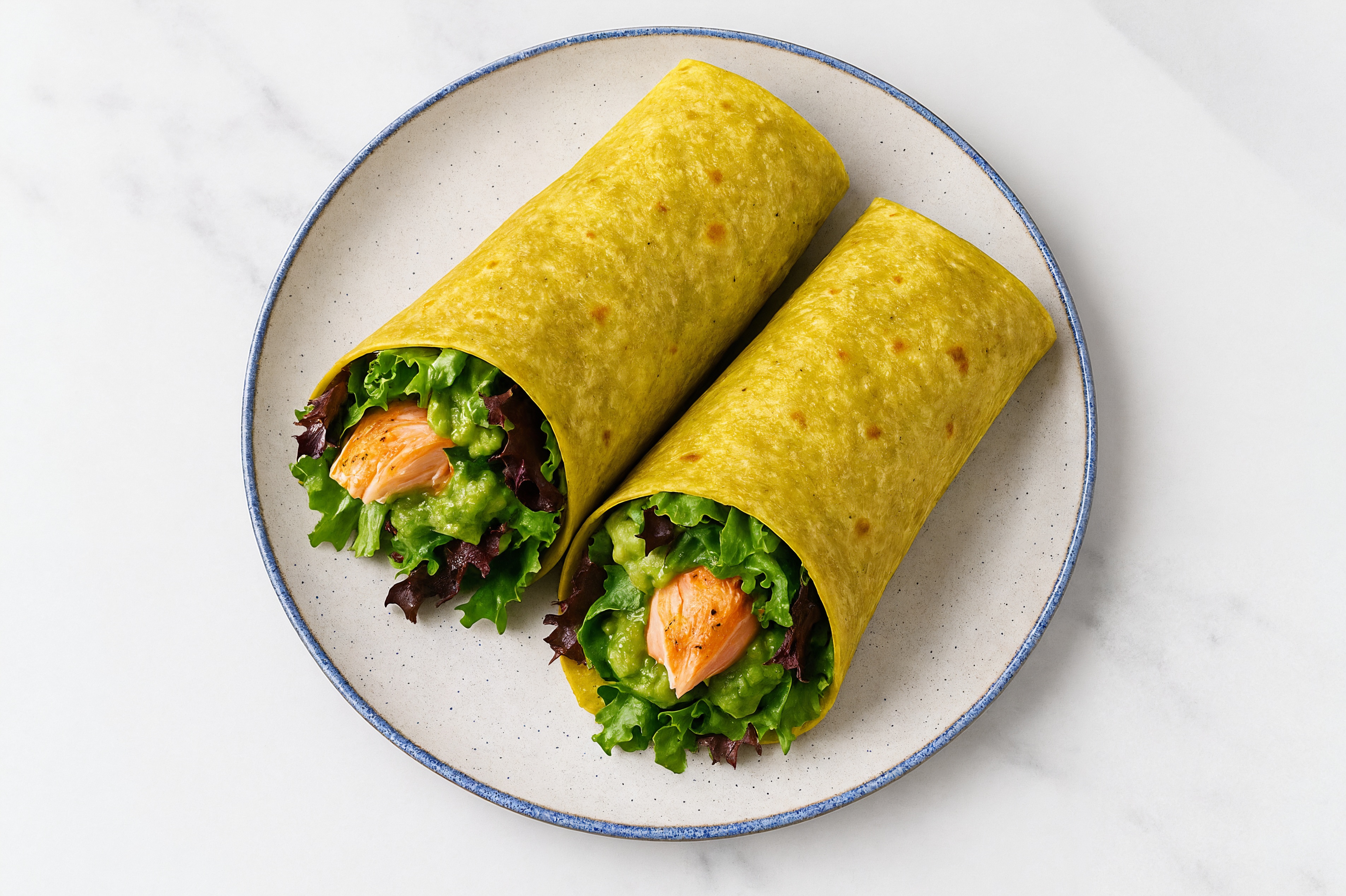 Spinach Salmon Wrap with Avocado