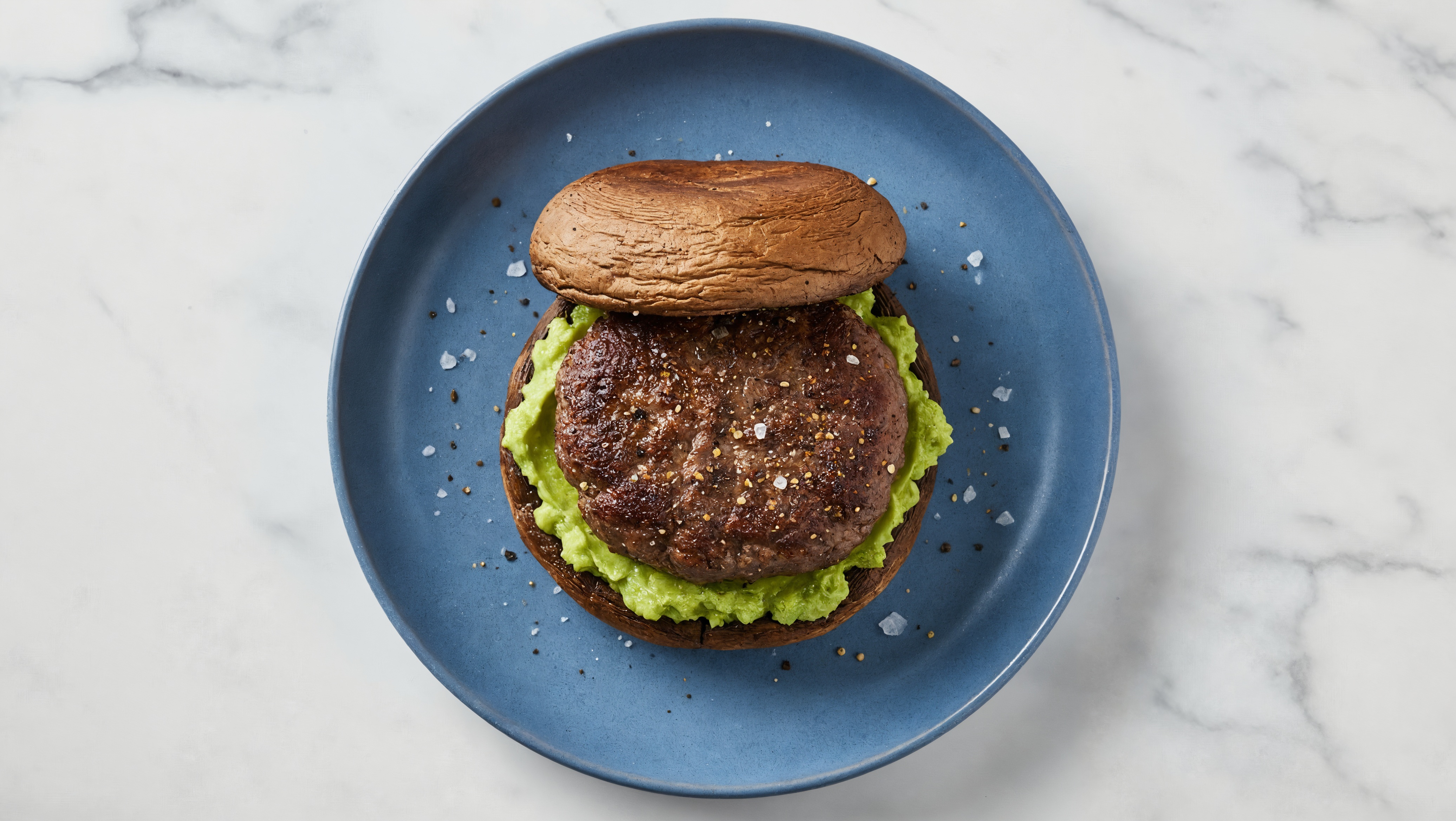 Low-Carb  Beef + Guac Burger