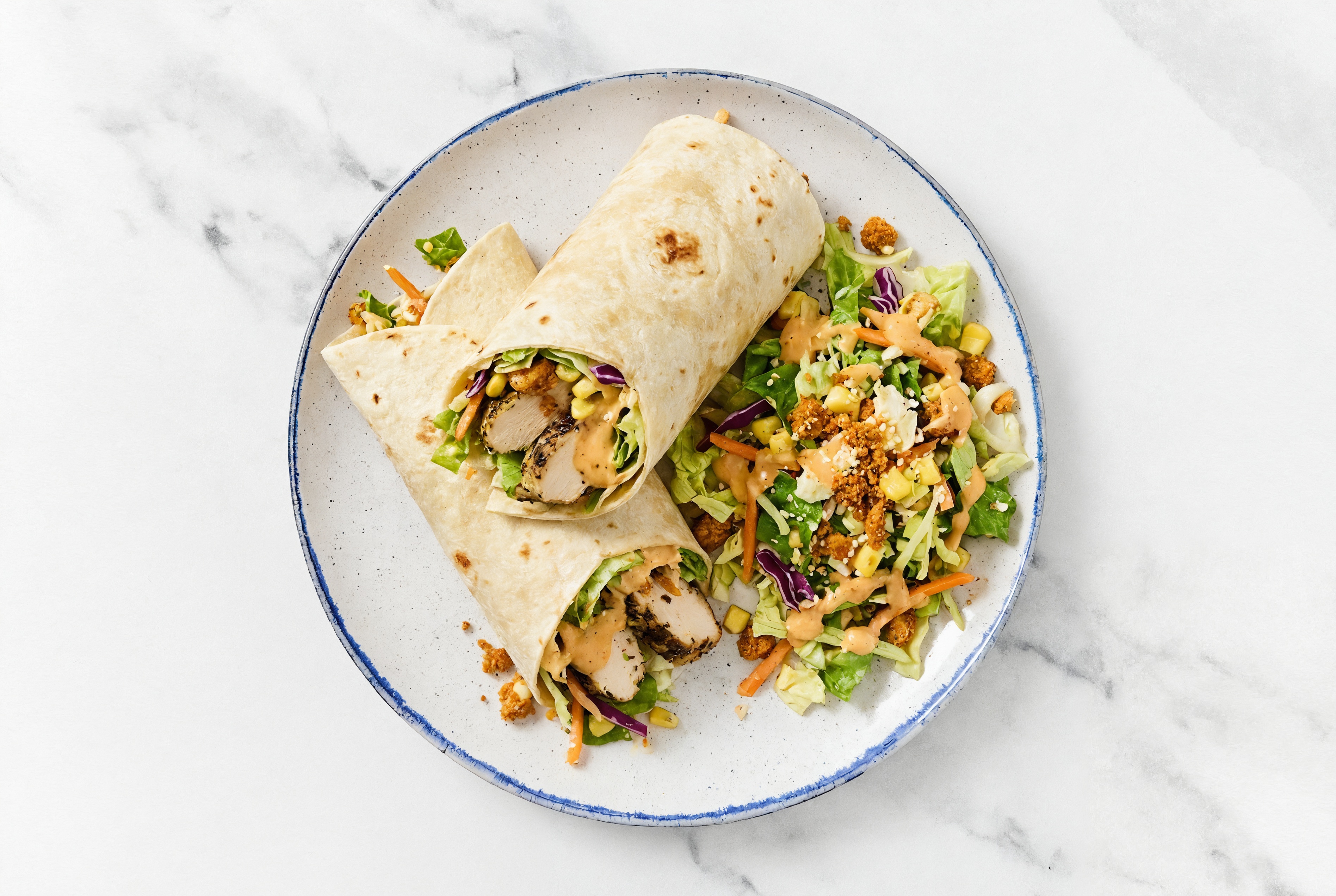 Street Corn Mediterranean Grilled Chicken Breast Wraparito