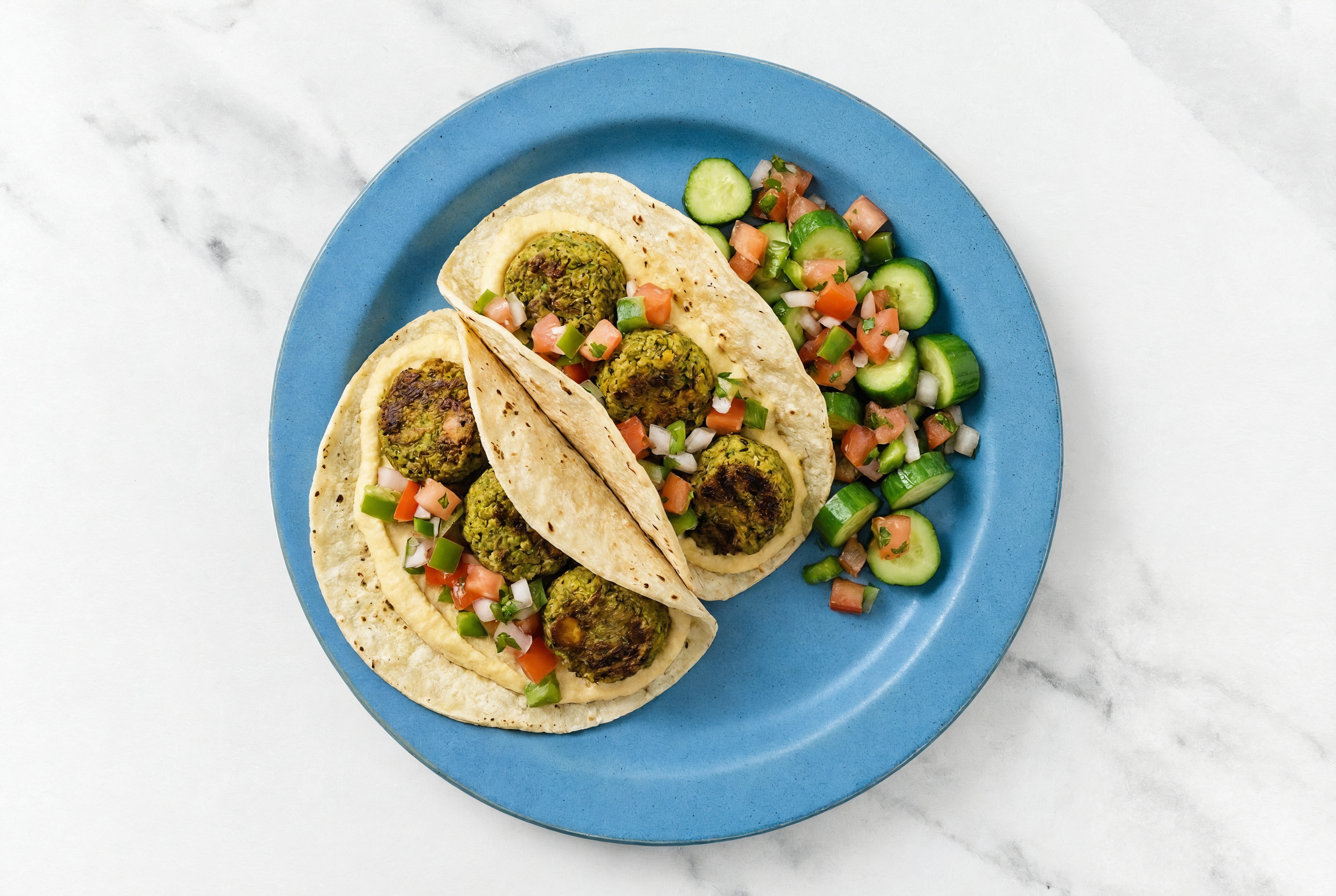 Mediteranean Mash-Up Falafel Street Tacos