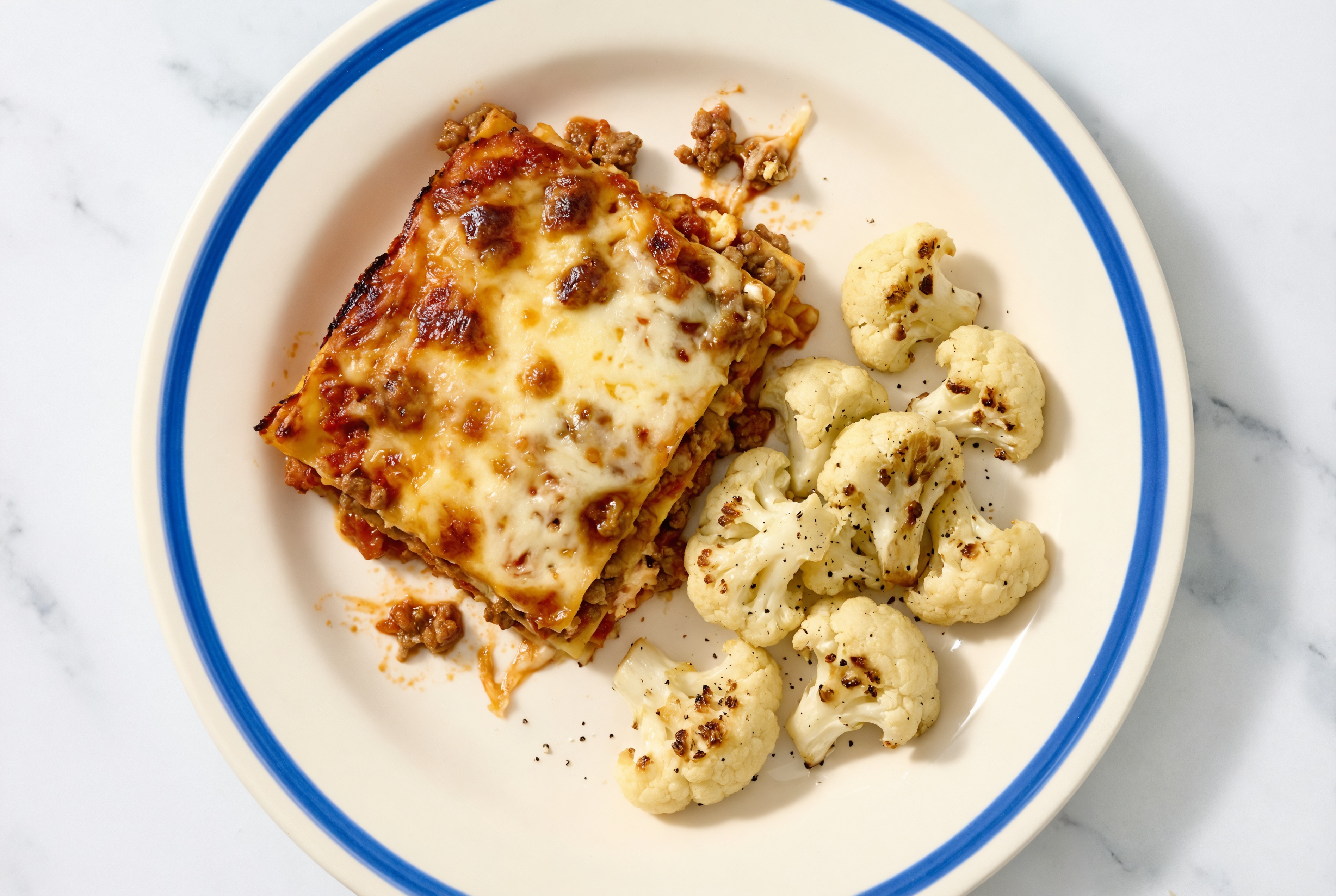 Lasagna Bolognese with Cauliflower