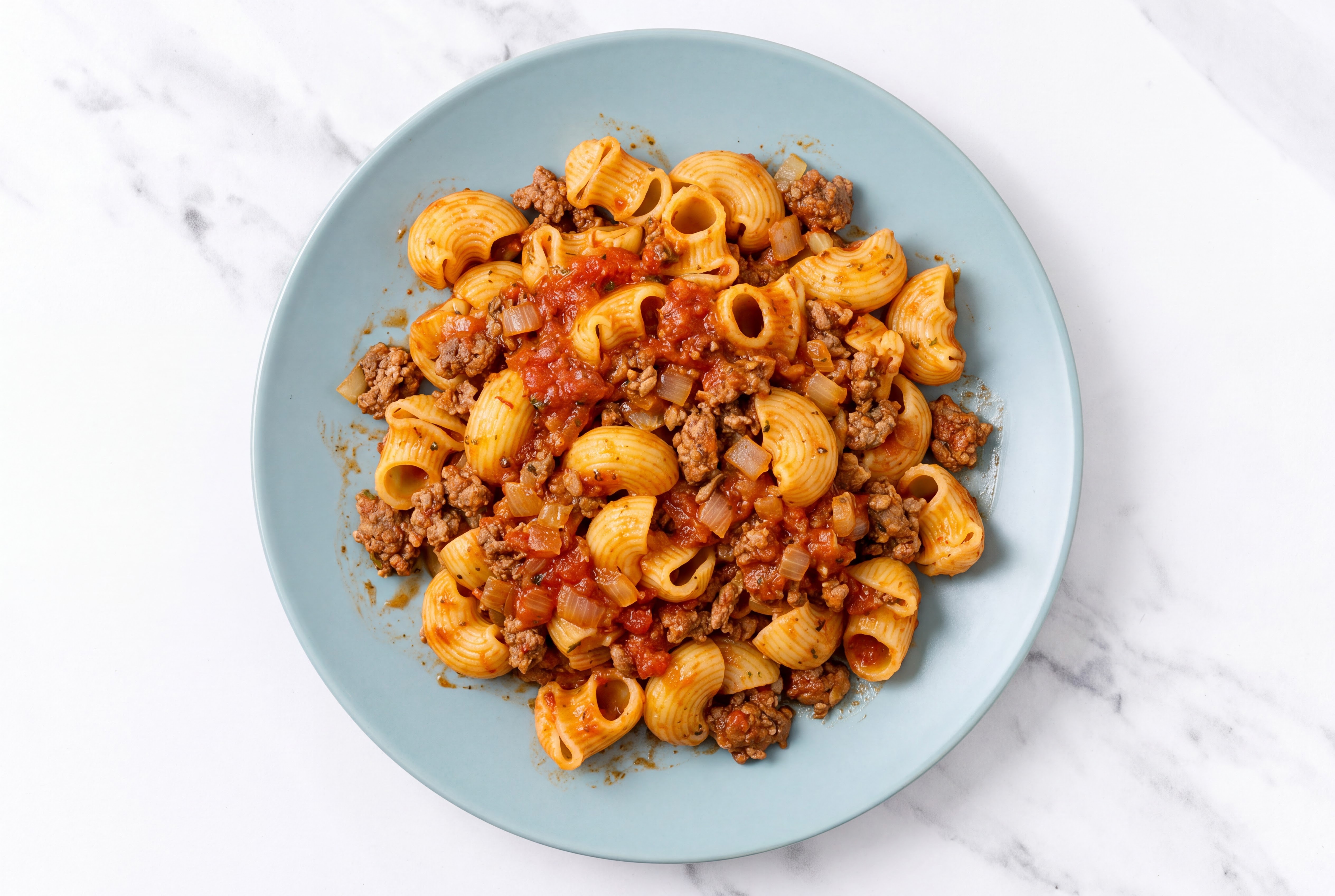 Chiocciole Pasta with Simplest 93/7 Lean Ground Beef Meat Sauce
