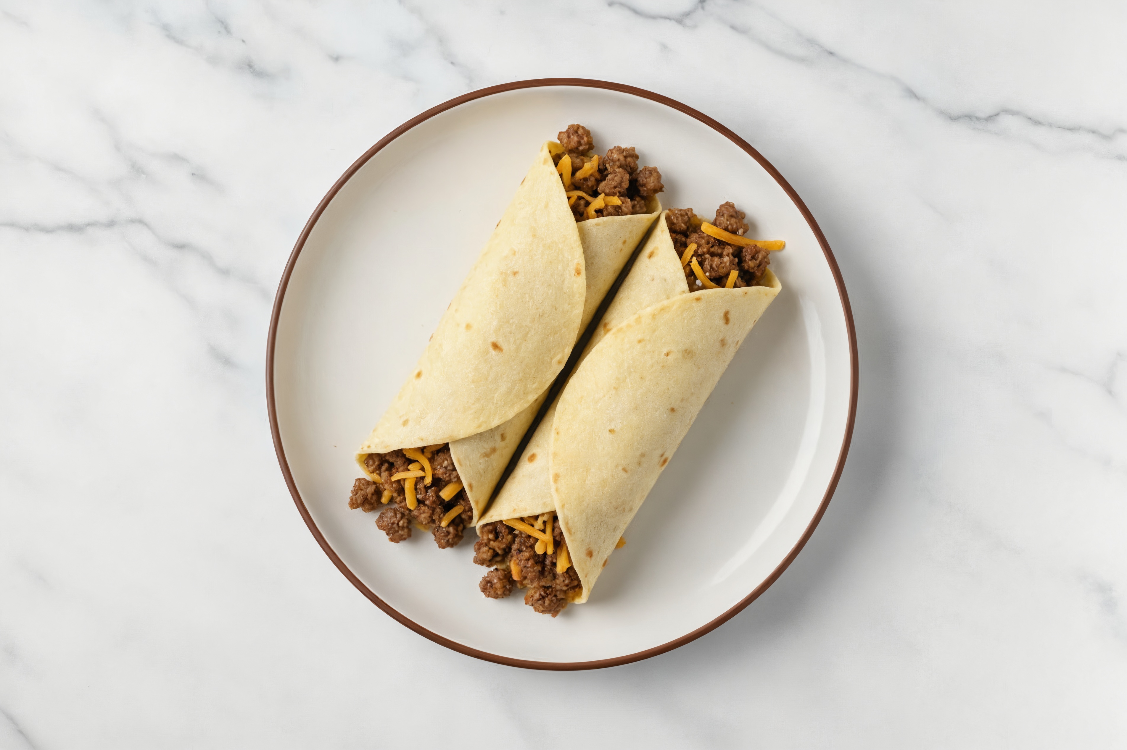 Supremely Cheesy Beef Burritos