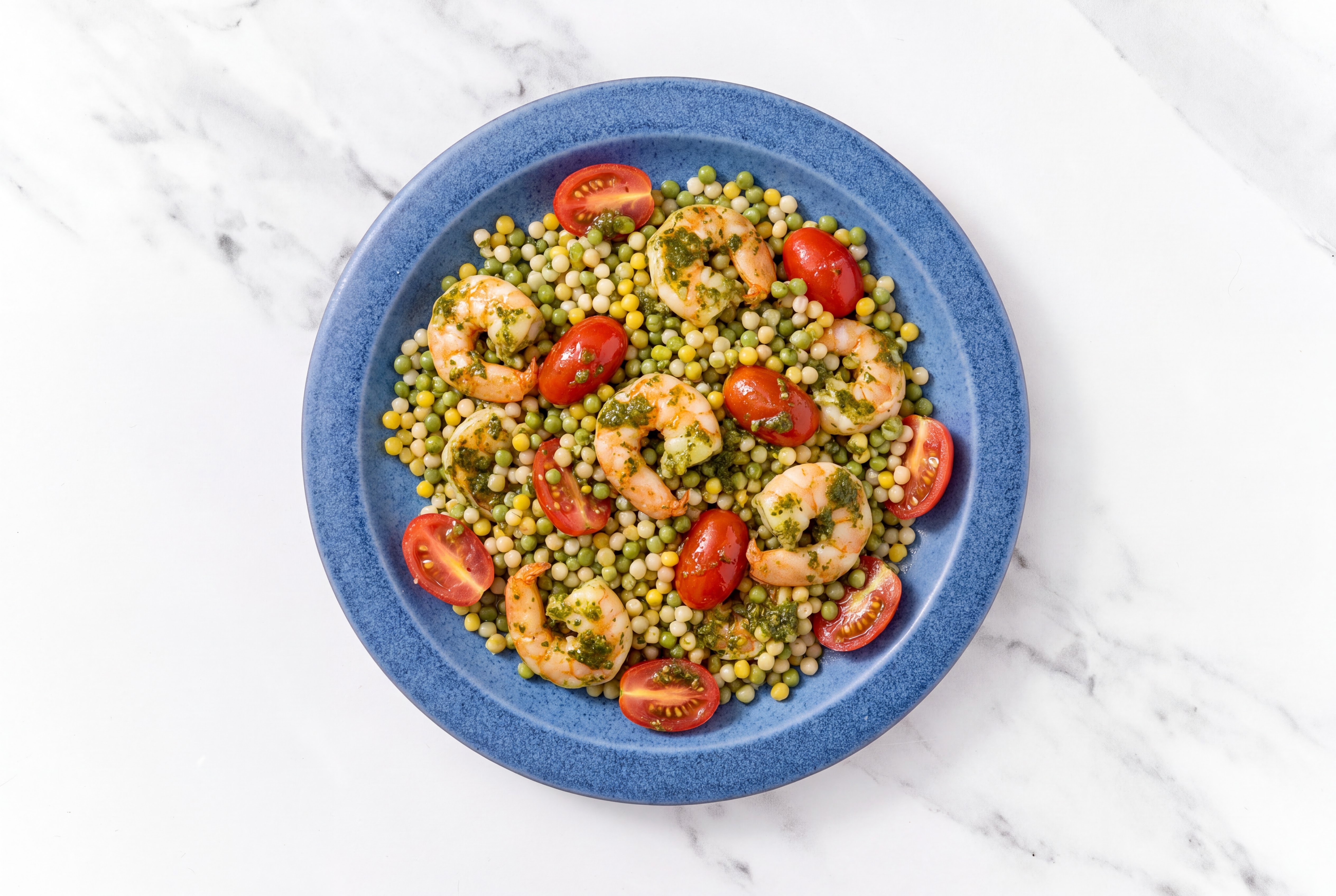 Herby Jewel of the Ocean Couscous with Medium Cooked Shrimp
