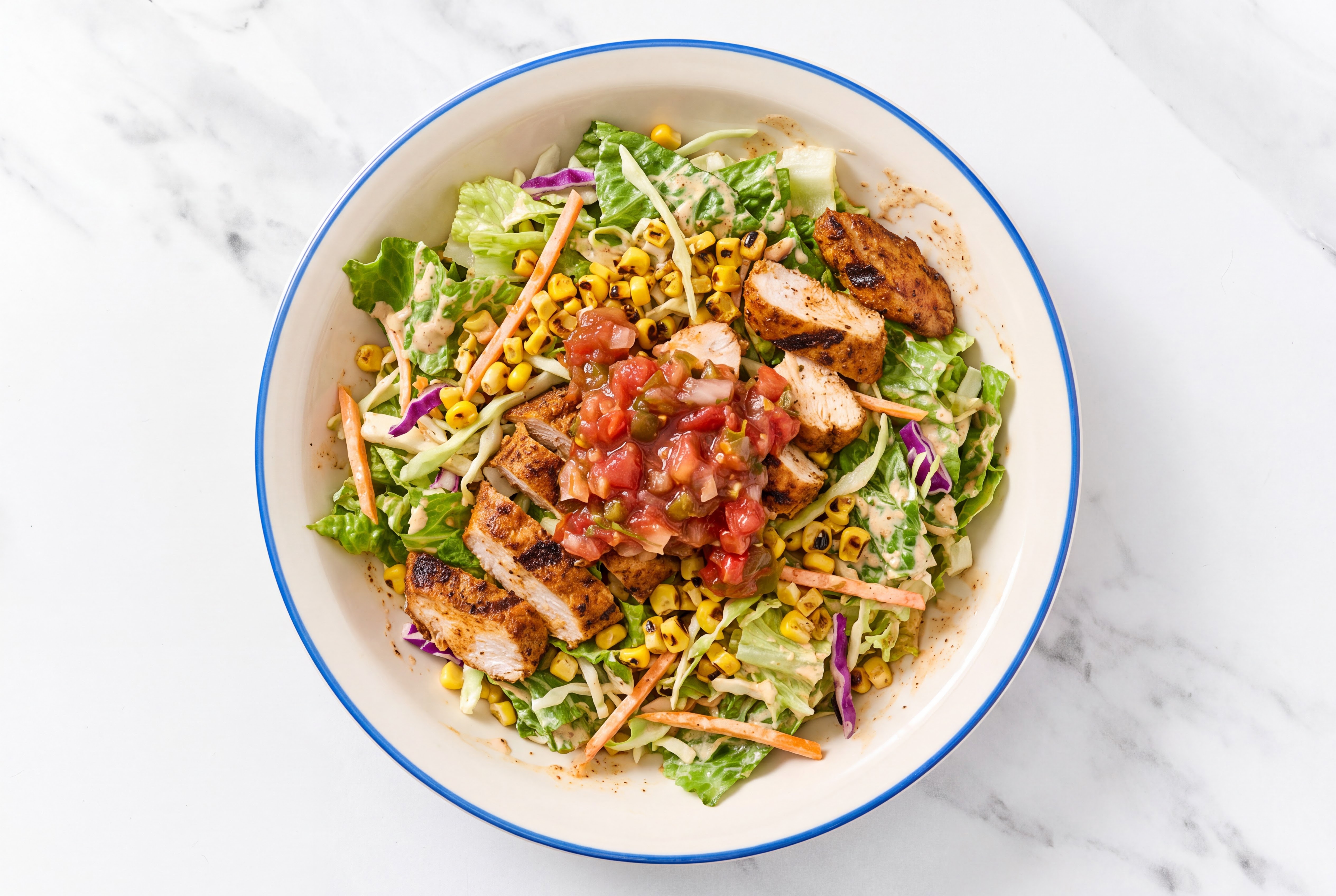 Blackened Chicken Street Corn Salad