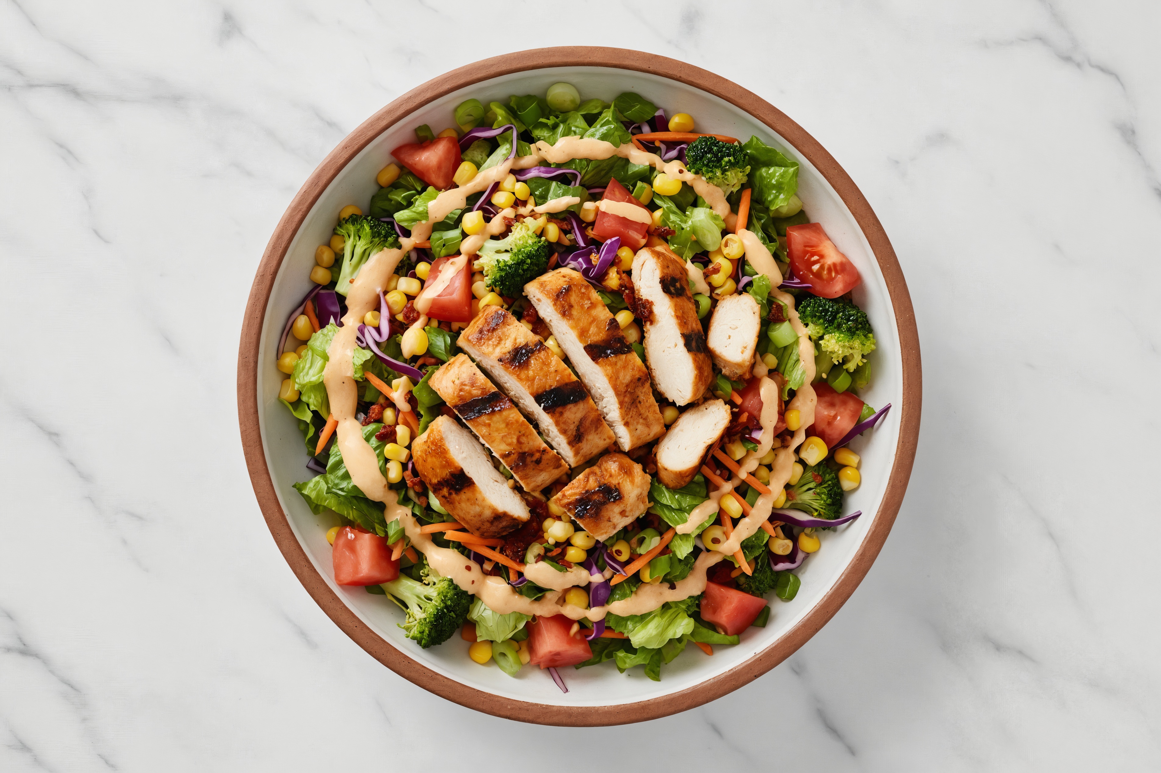 Blackened Chicken + Tomato Street Corn Salad