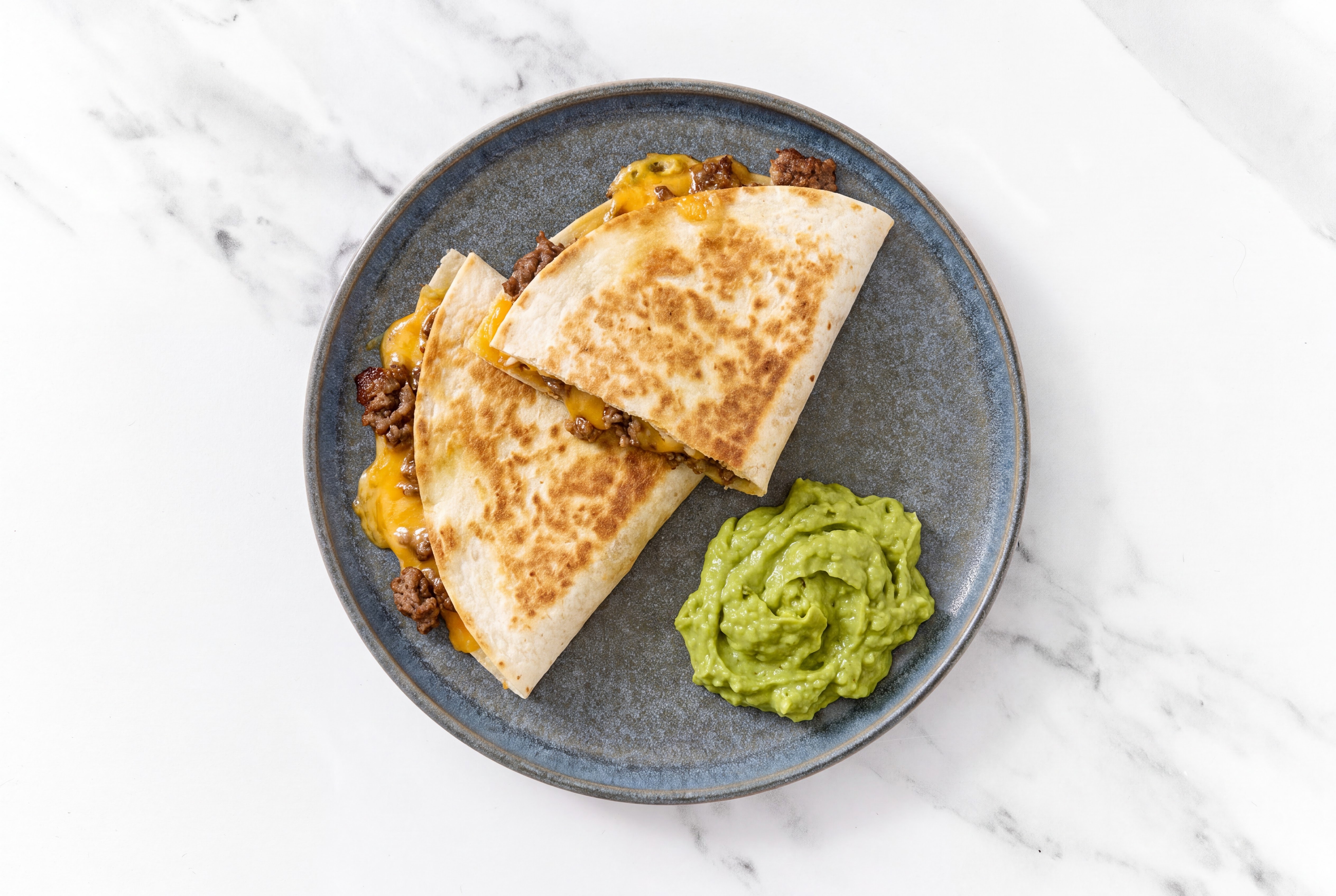 The 93/7 Lean Ground Beef Quesadillas