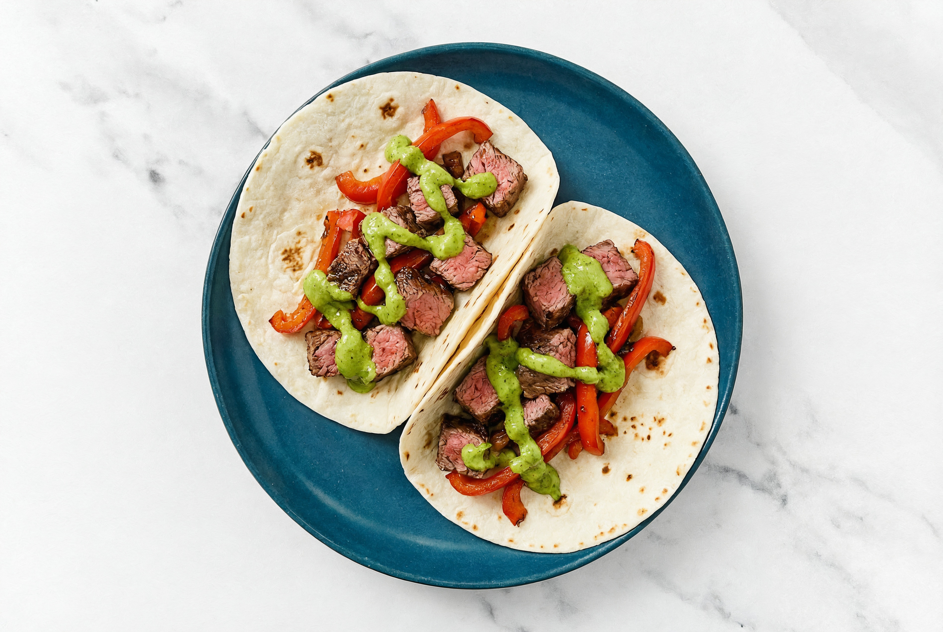 Garden Extra Guac Steak Taco with Red Bell Pepper