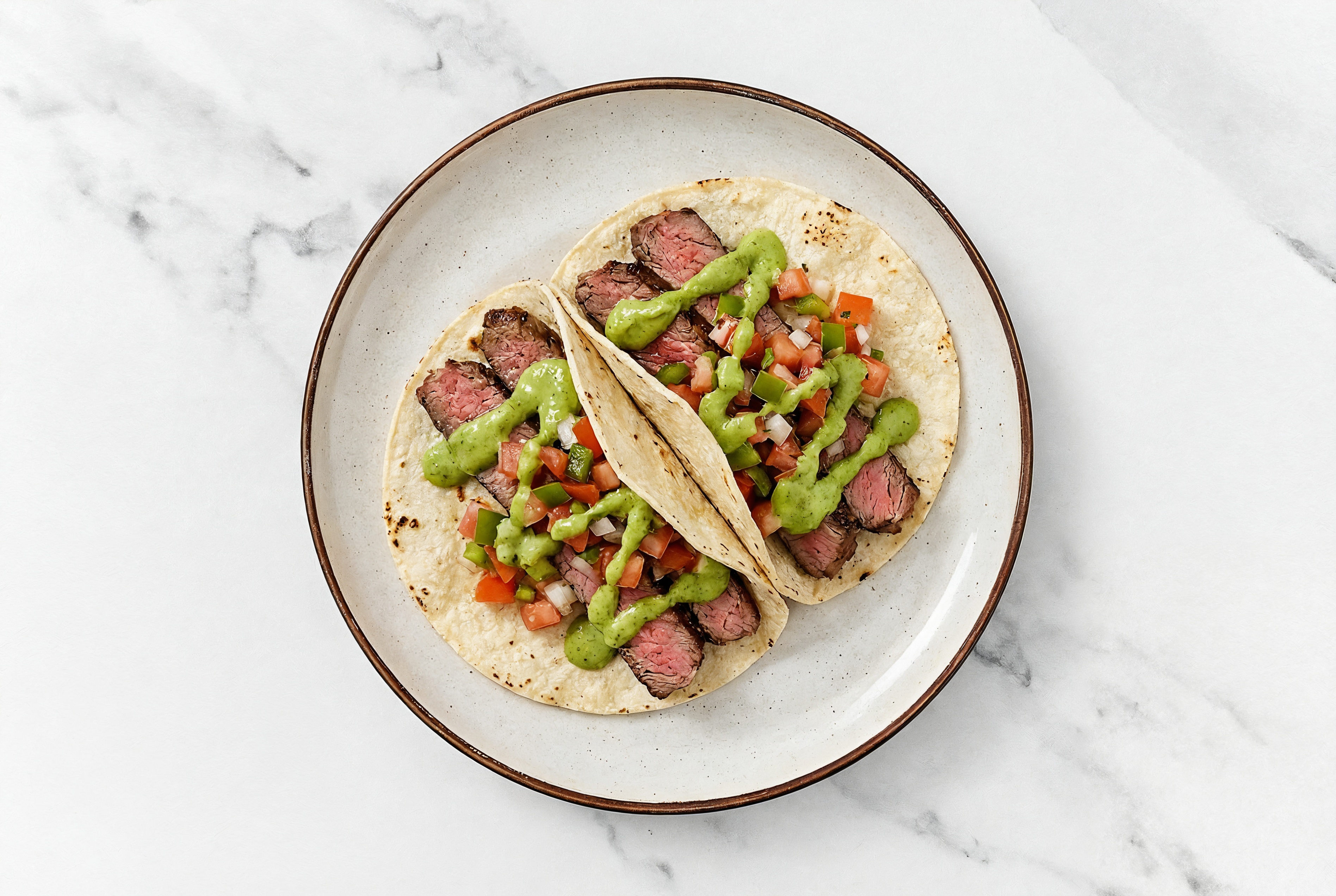 Classic Steak Tacos with Mild Salsa