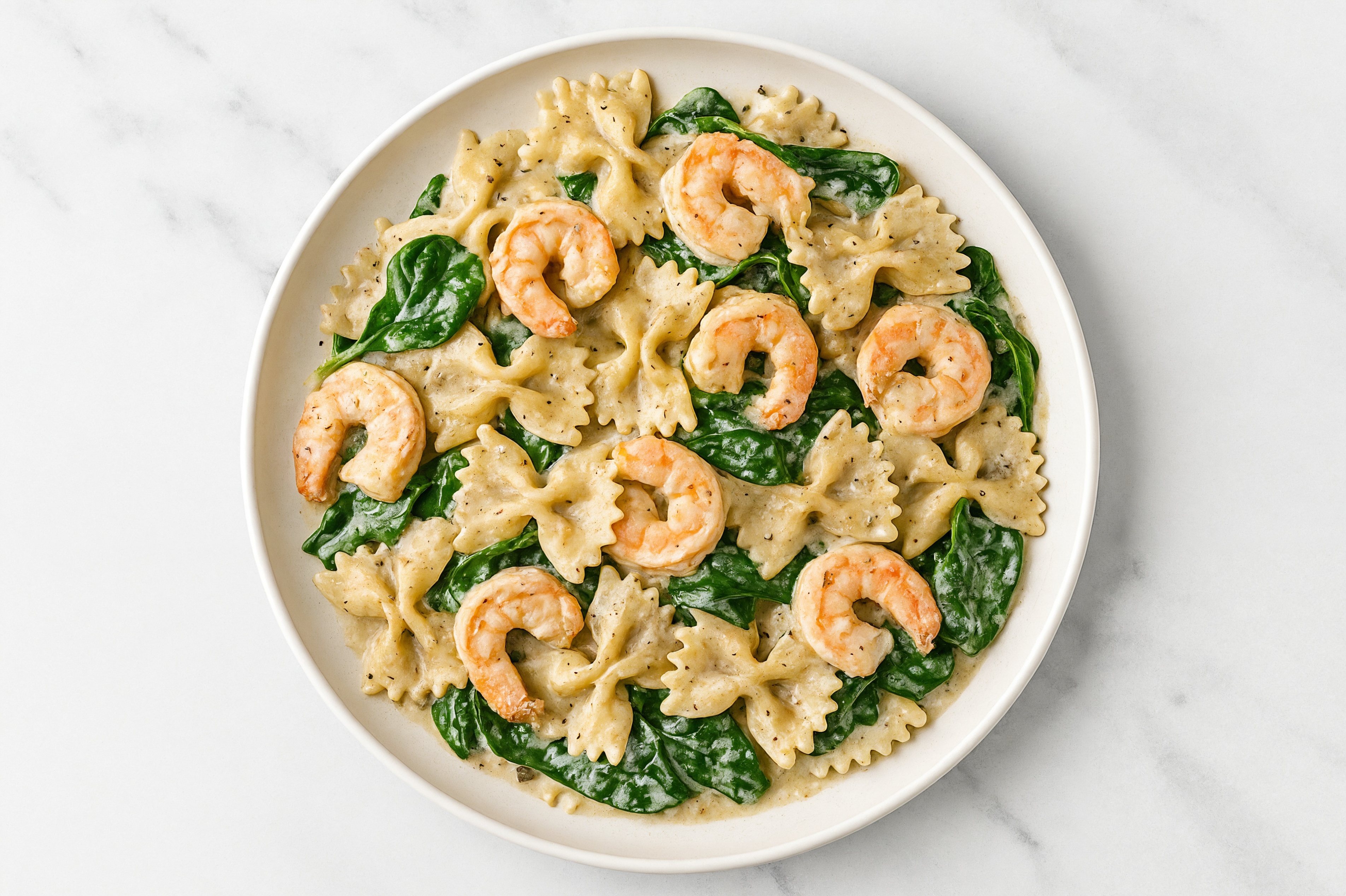 Gulf Shrimp Truffle with Baby Spinach