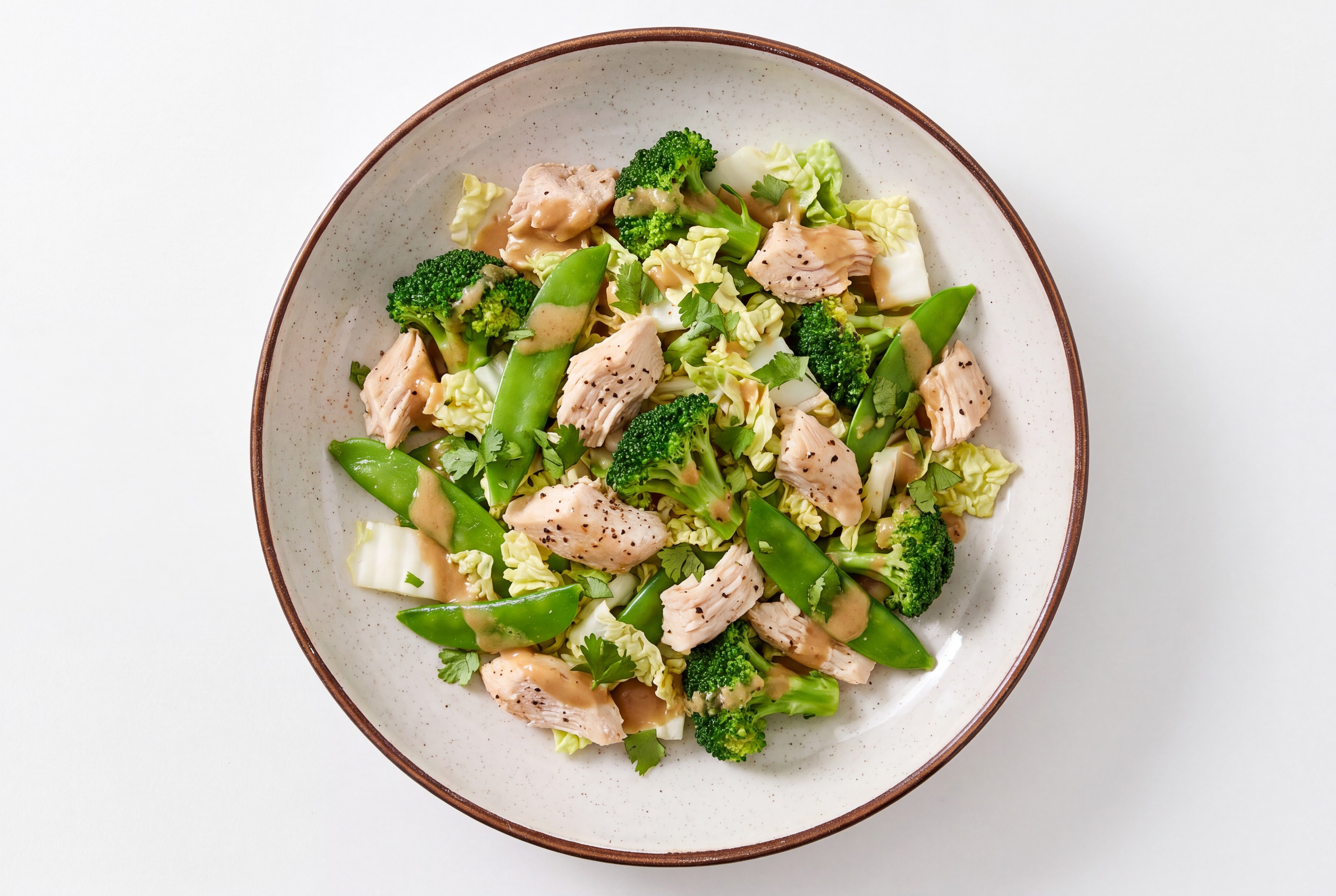 Ginger Ponzu Chicken + Bok Choy Salad