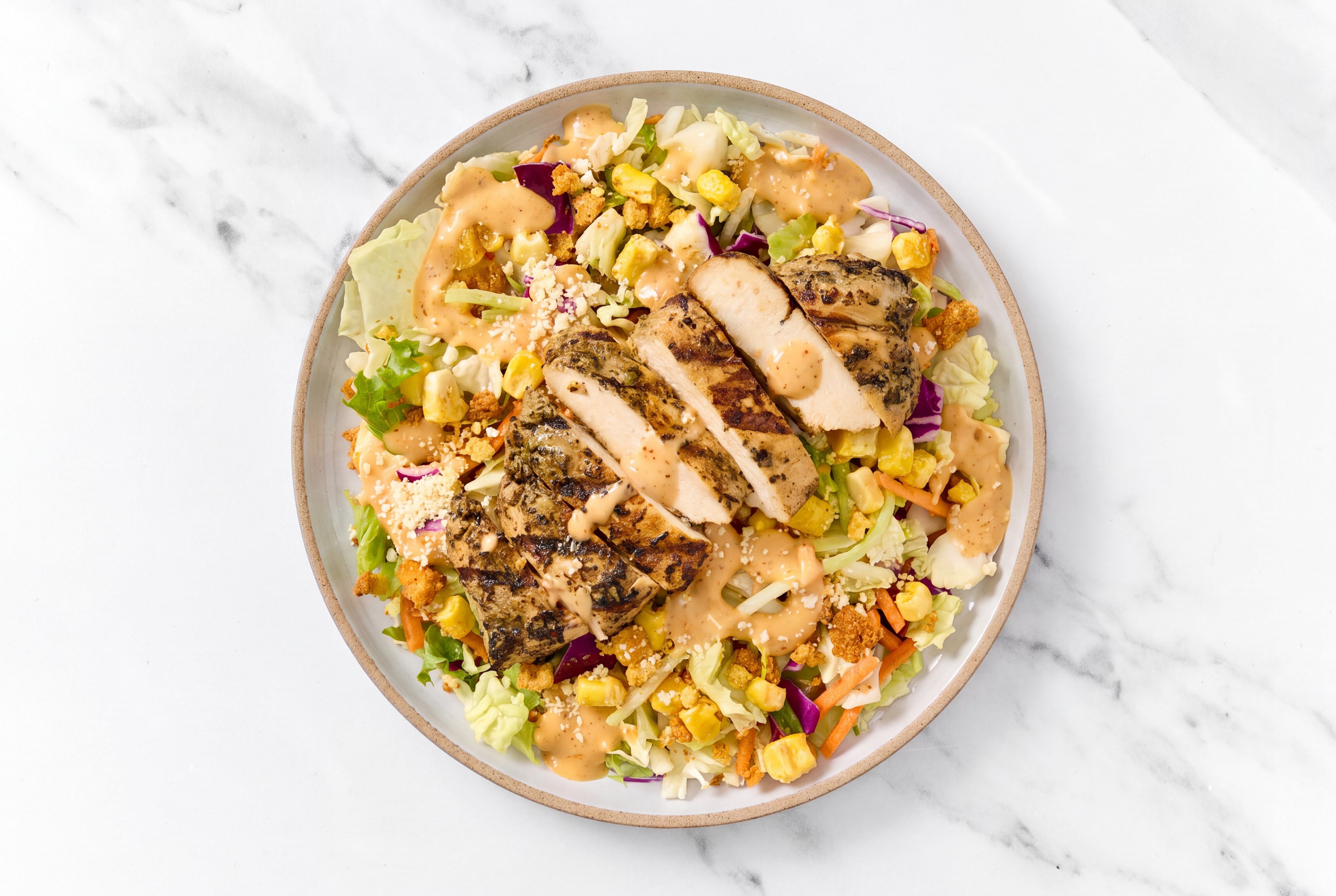 Street Corn Mediterranean Grilled Chicken Breast Chopped Salad