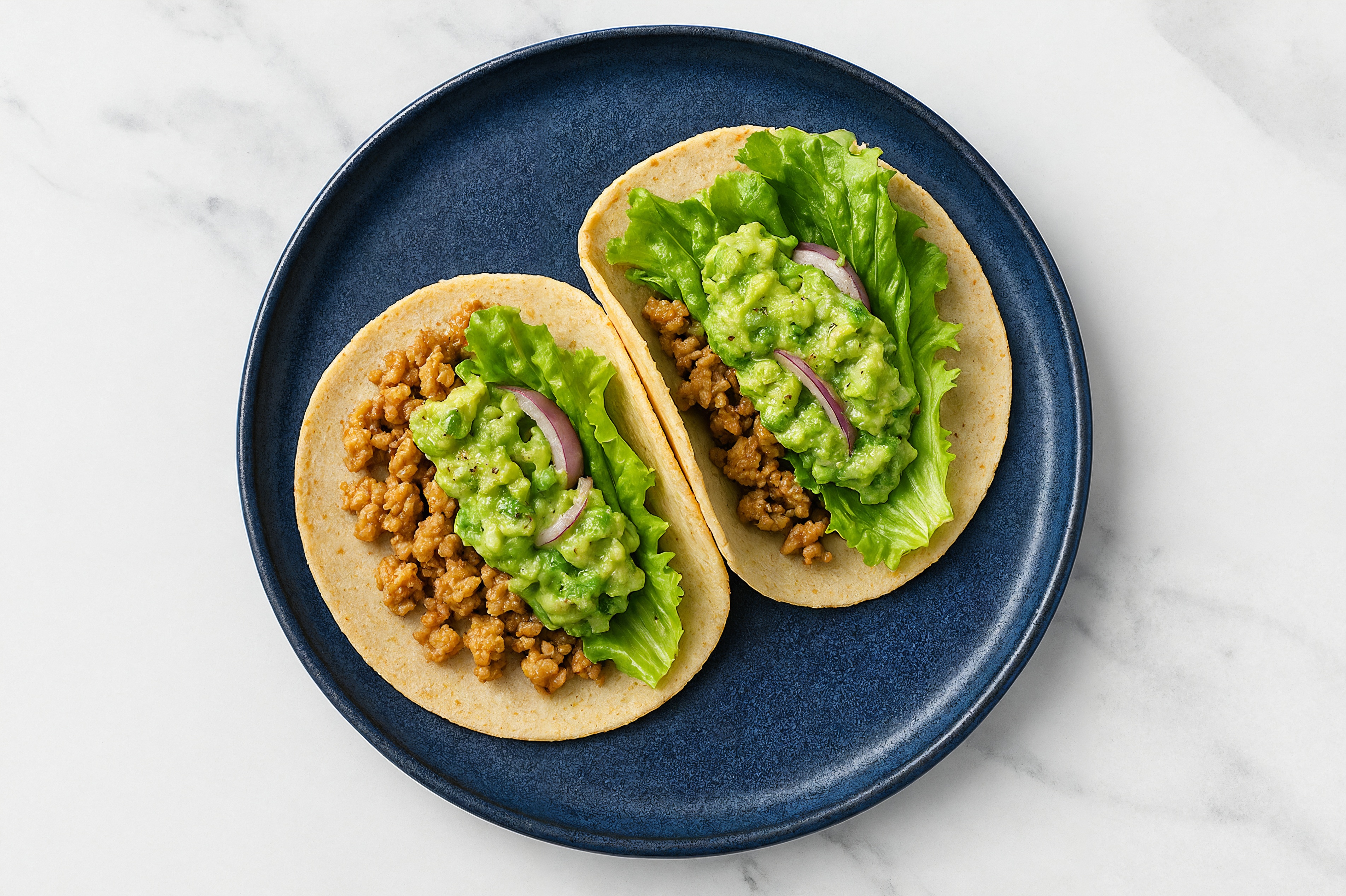 Herby Ground Turkey Tacos with Fresh Guacamole