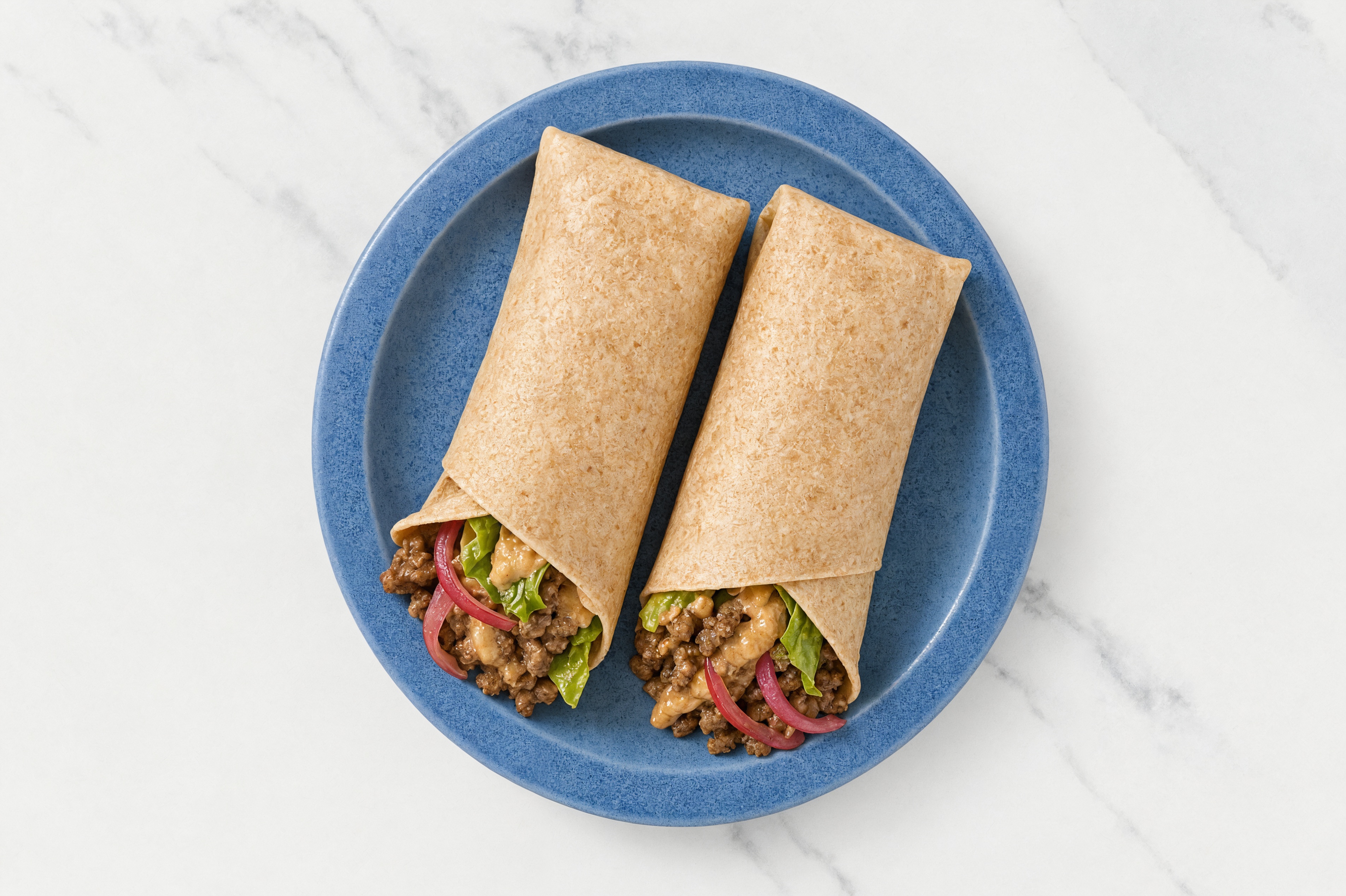 Thai Peanut 93/7 Lean Ground Beef Wraps