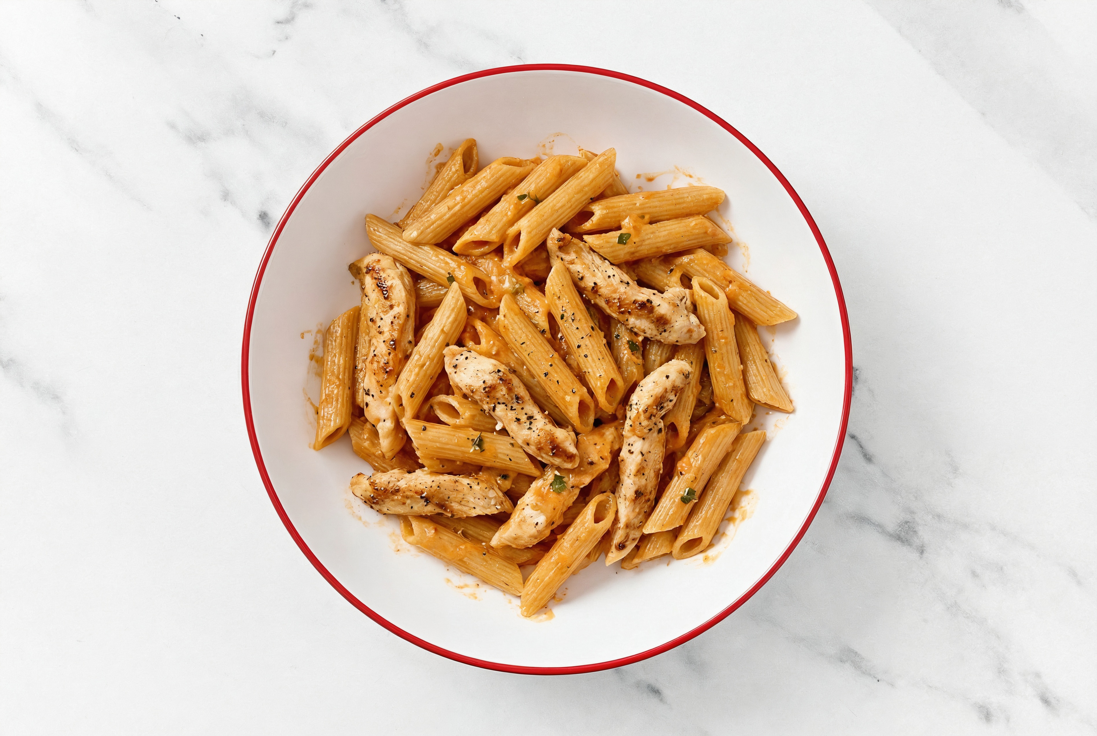 Herby Sourdough Penne Rigate alla Vodka with Chicken