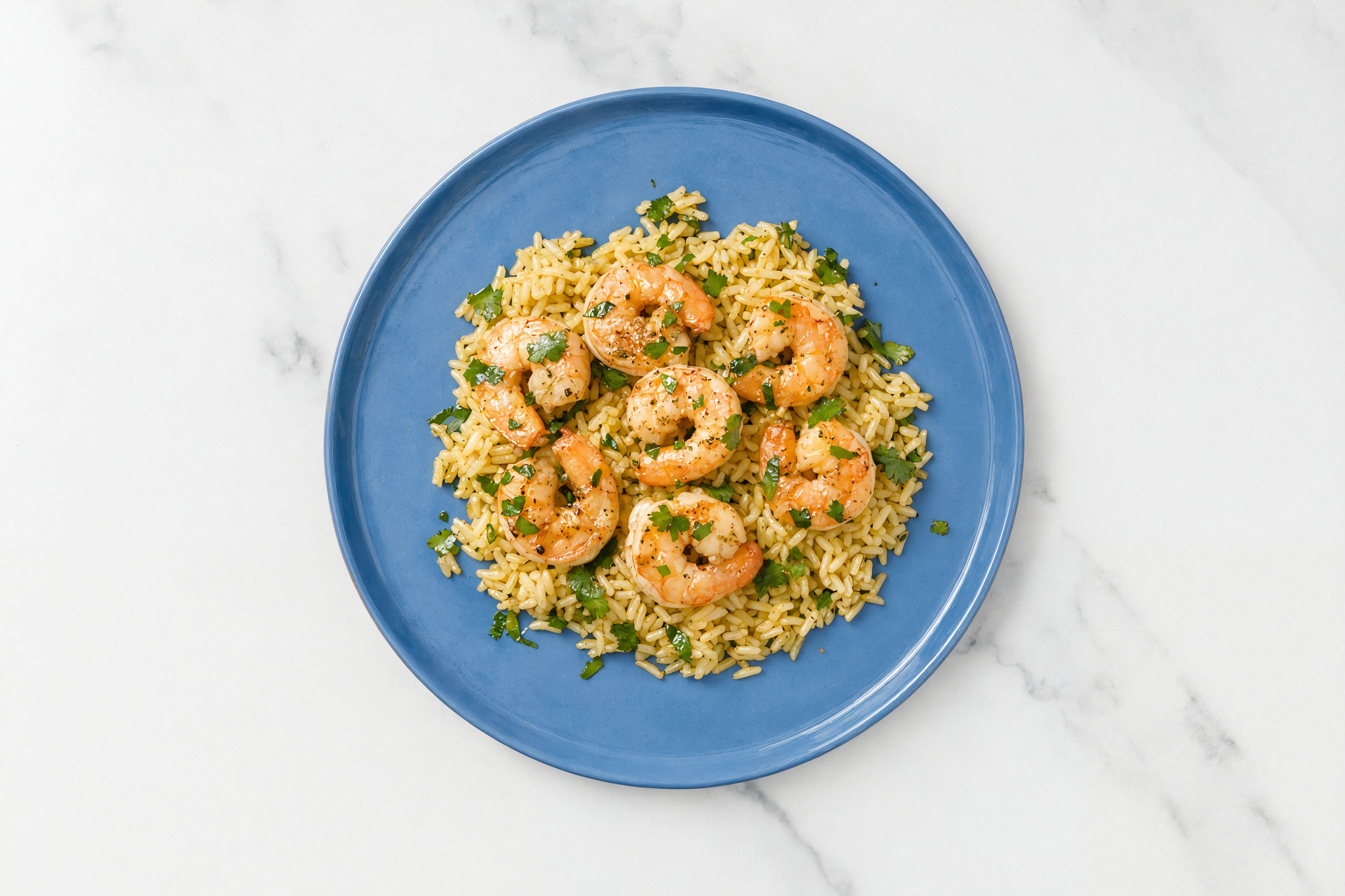 Zesty Cilantro Lime Jumbo Shrimp + Jasmine Rice