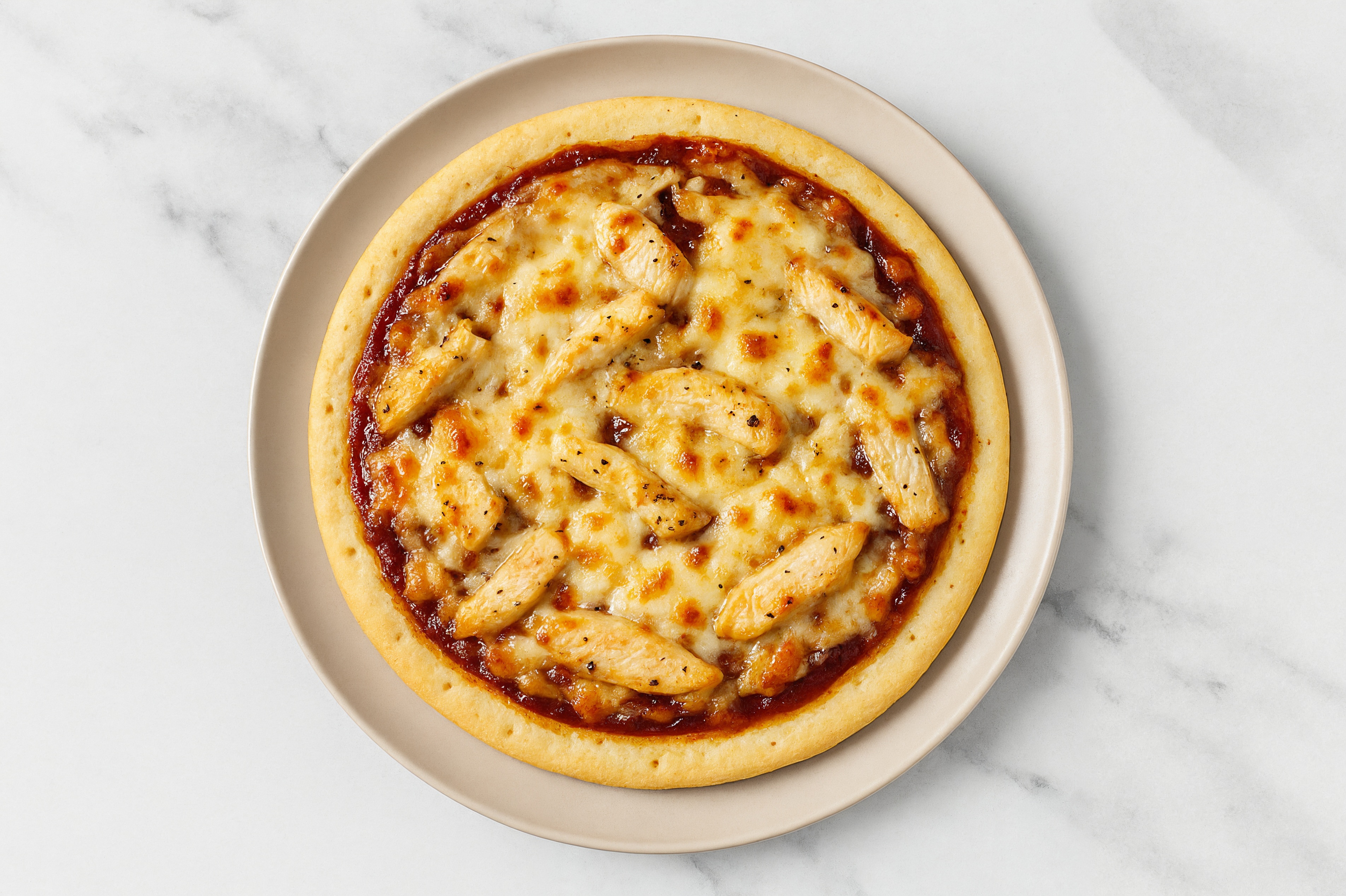 BBQ Grilled Chicken Gluten-Free Pizza with Original BBQ Sauce