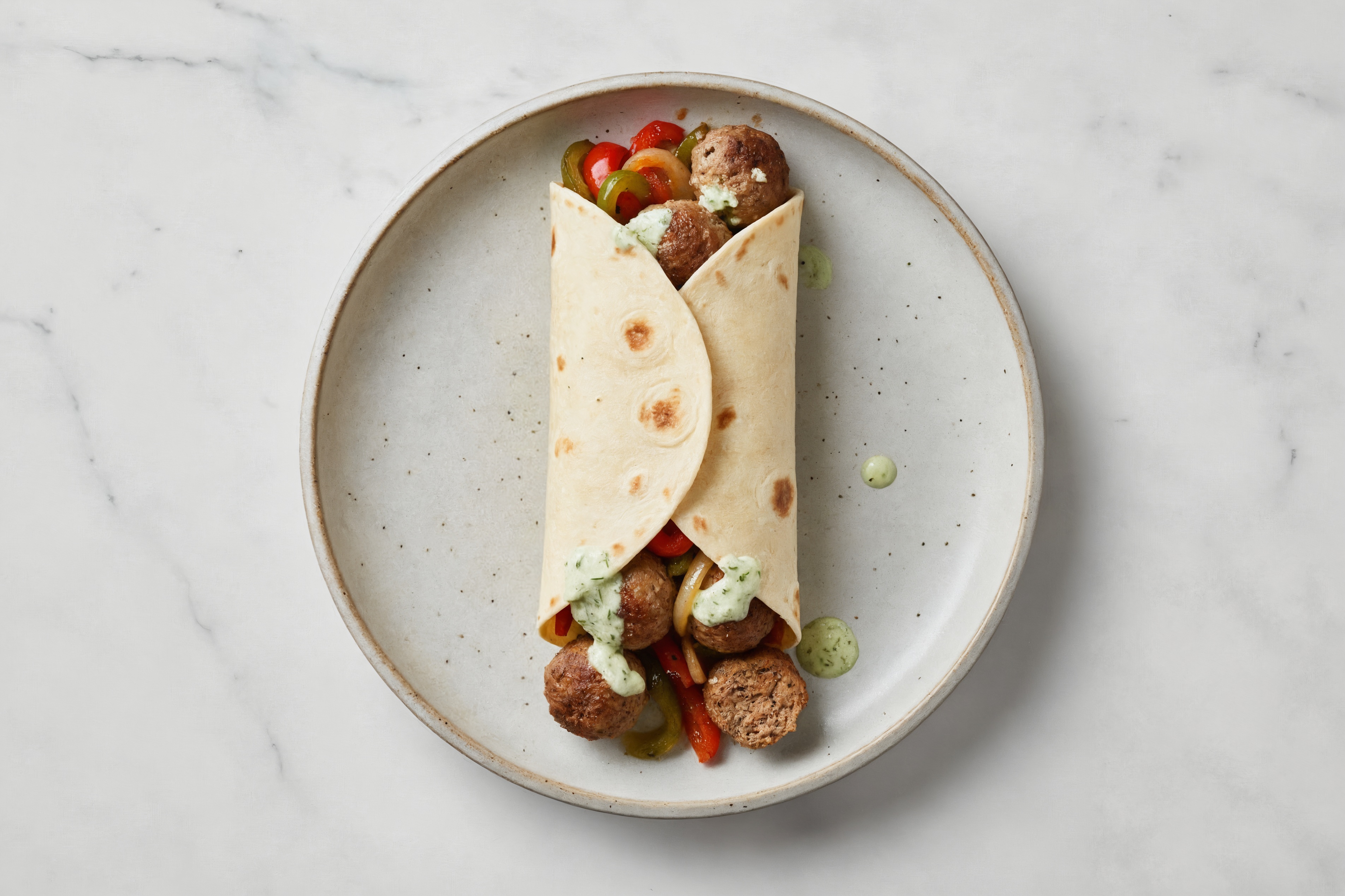 Dill Meatball Wraps