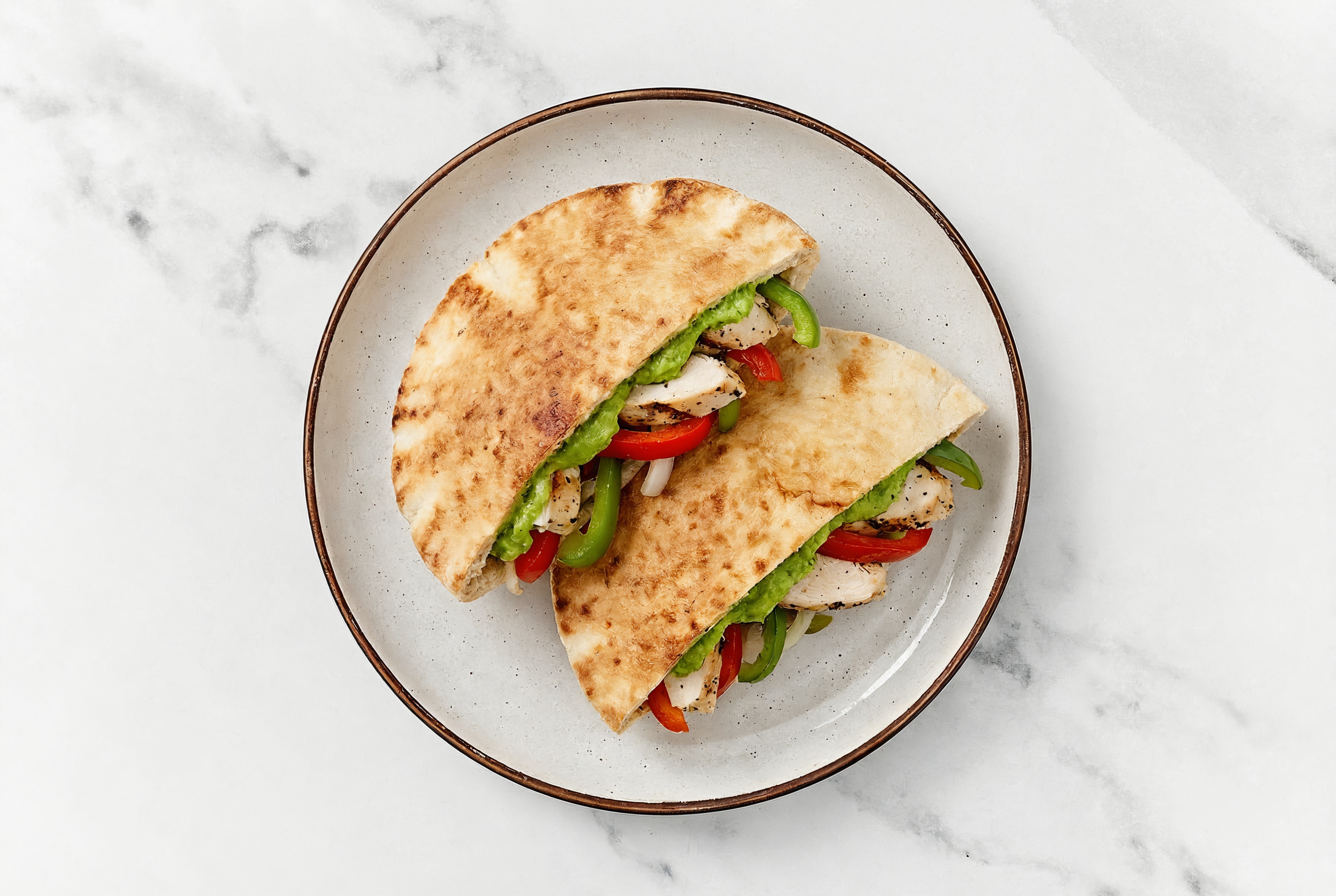 Fajita in a Traditional Pita
