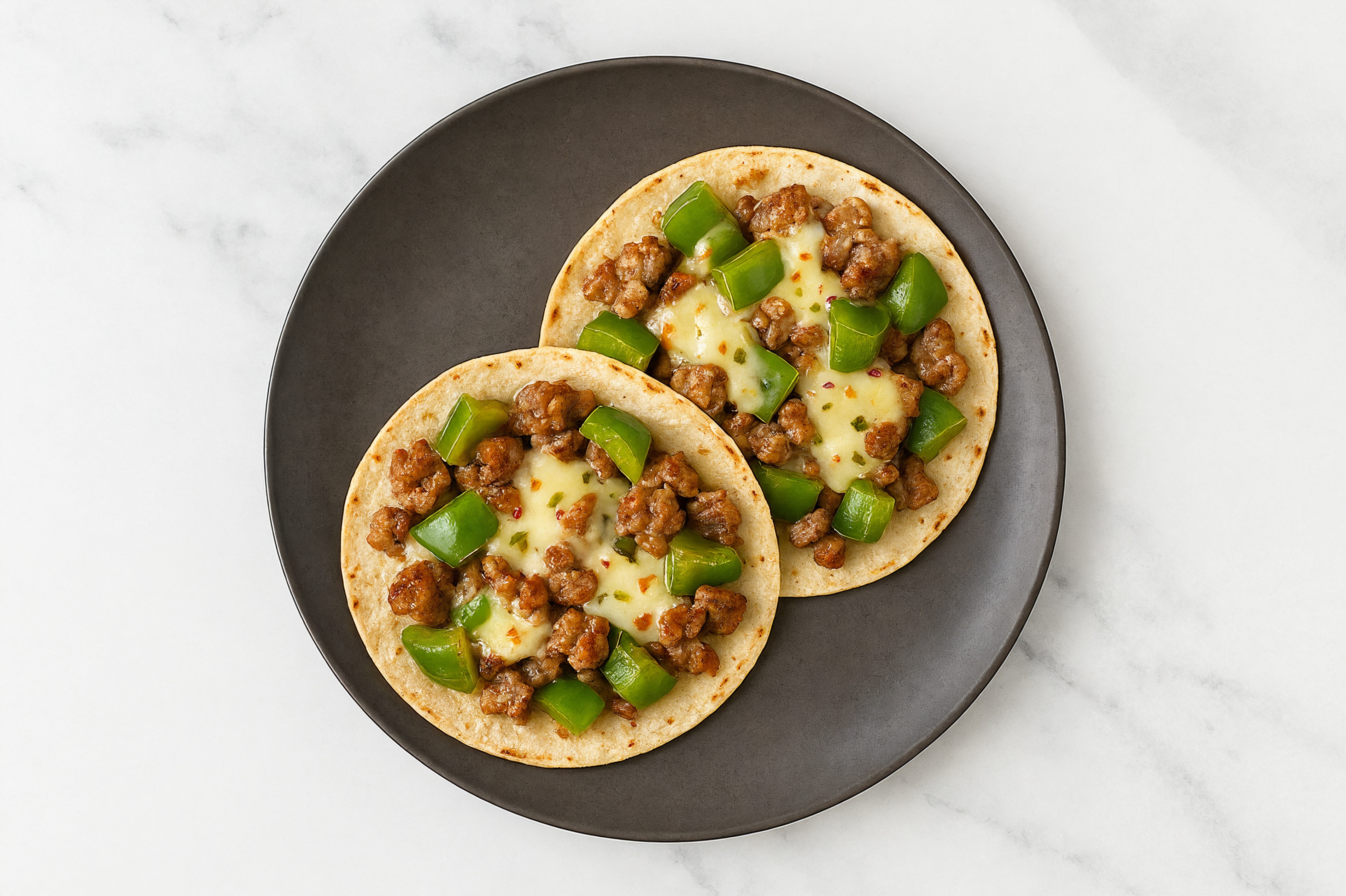 Super Pepper Italian Sausage Tostadas