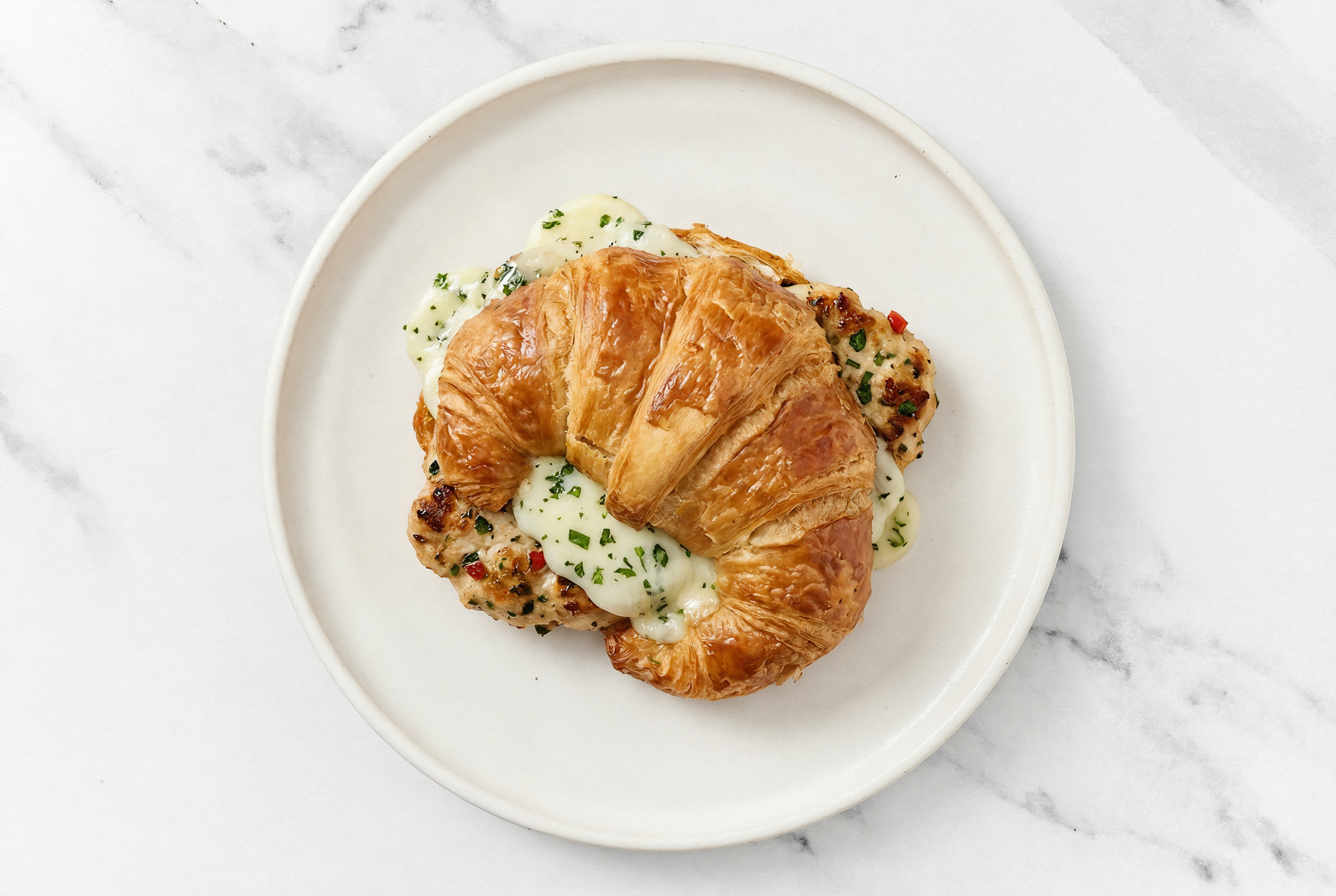 Sunny Bruschetta Chicken + Herby Cheese Sandwich