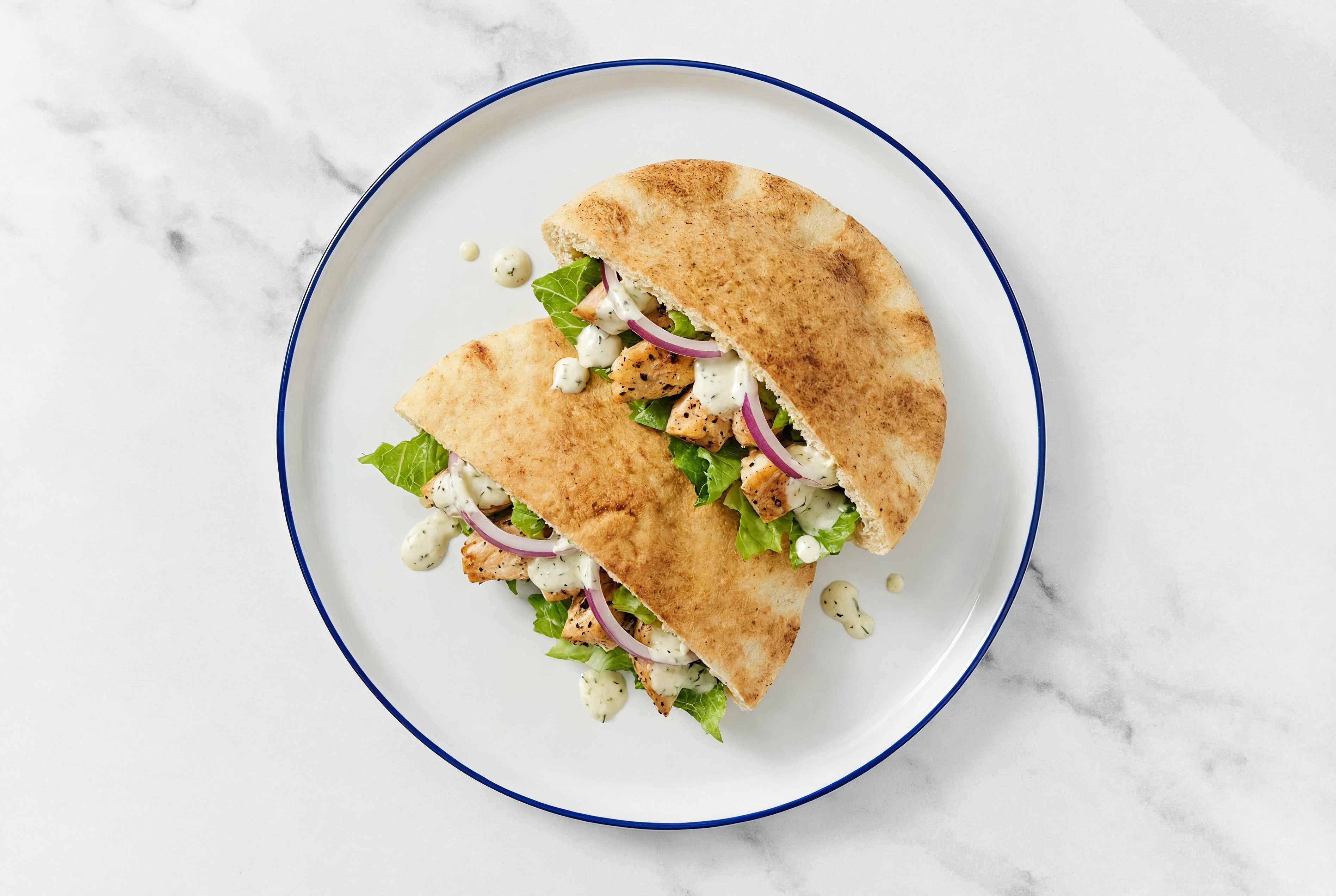 Dill Turkey Tenderloin Traditional Pita