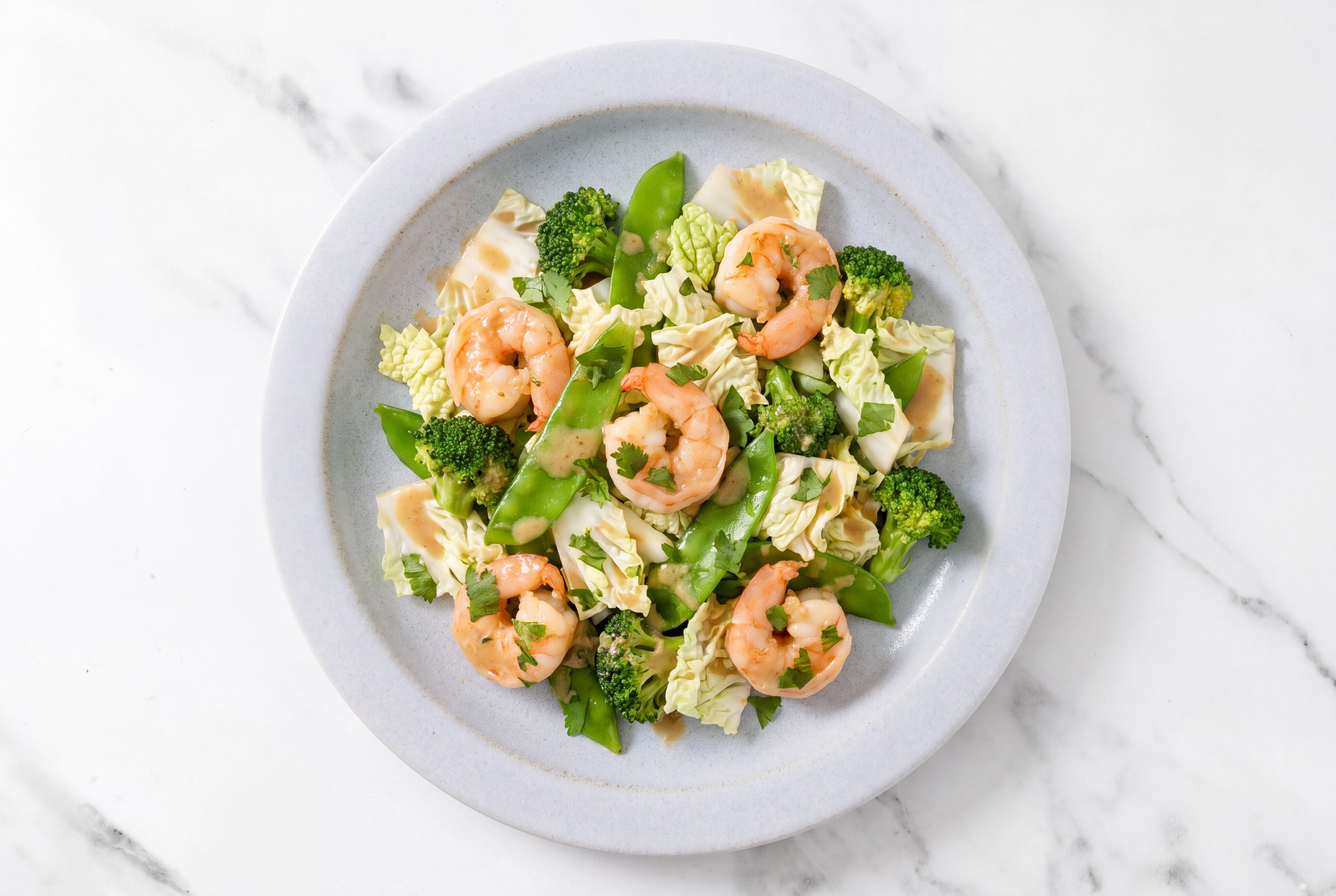 Ginger Shrimp Bok Choy Salad