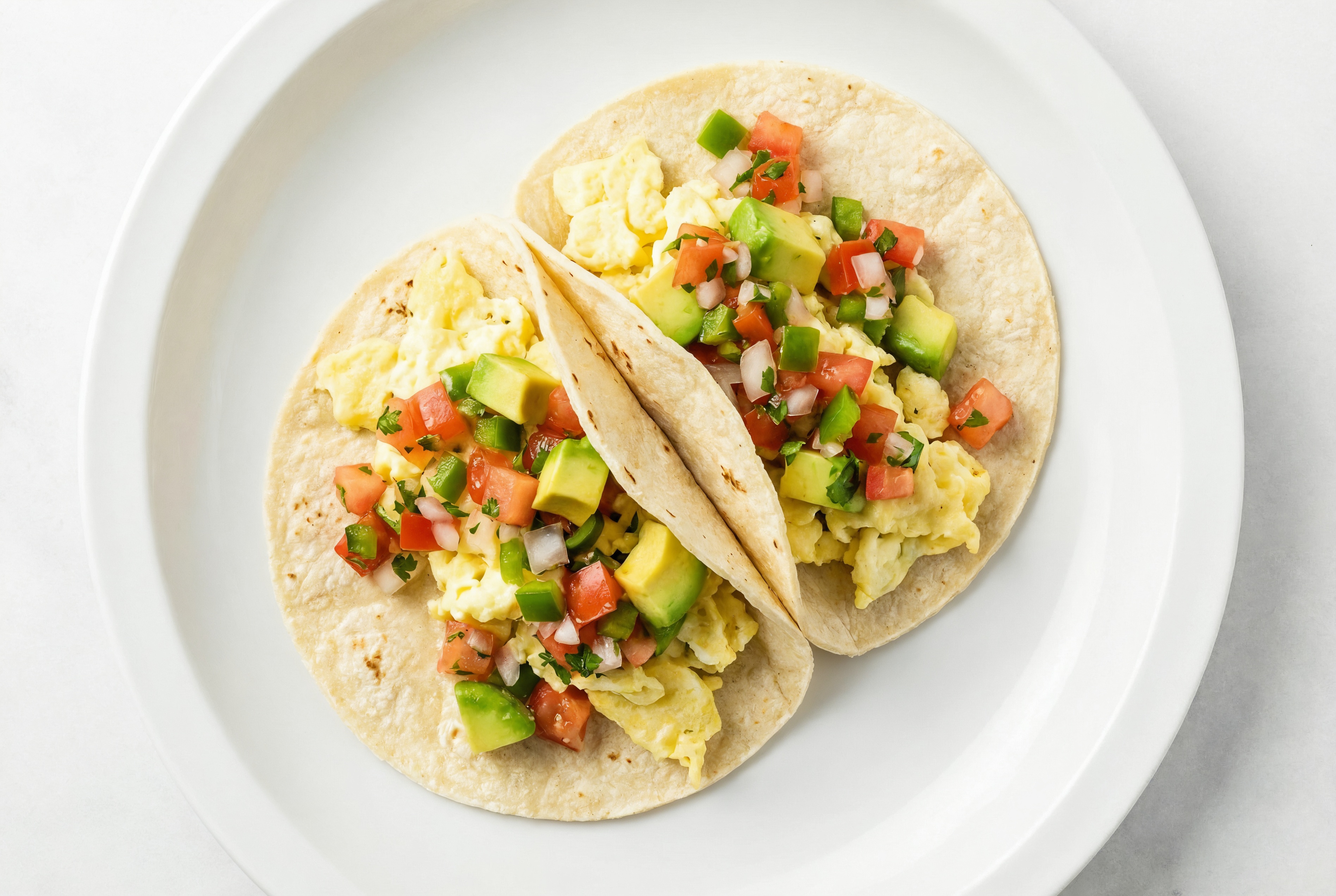 Egg White Tacos with Fresh Avocado Salsa