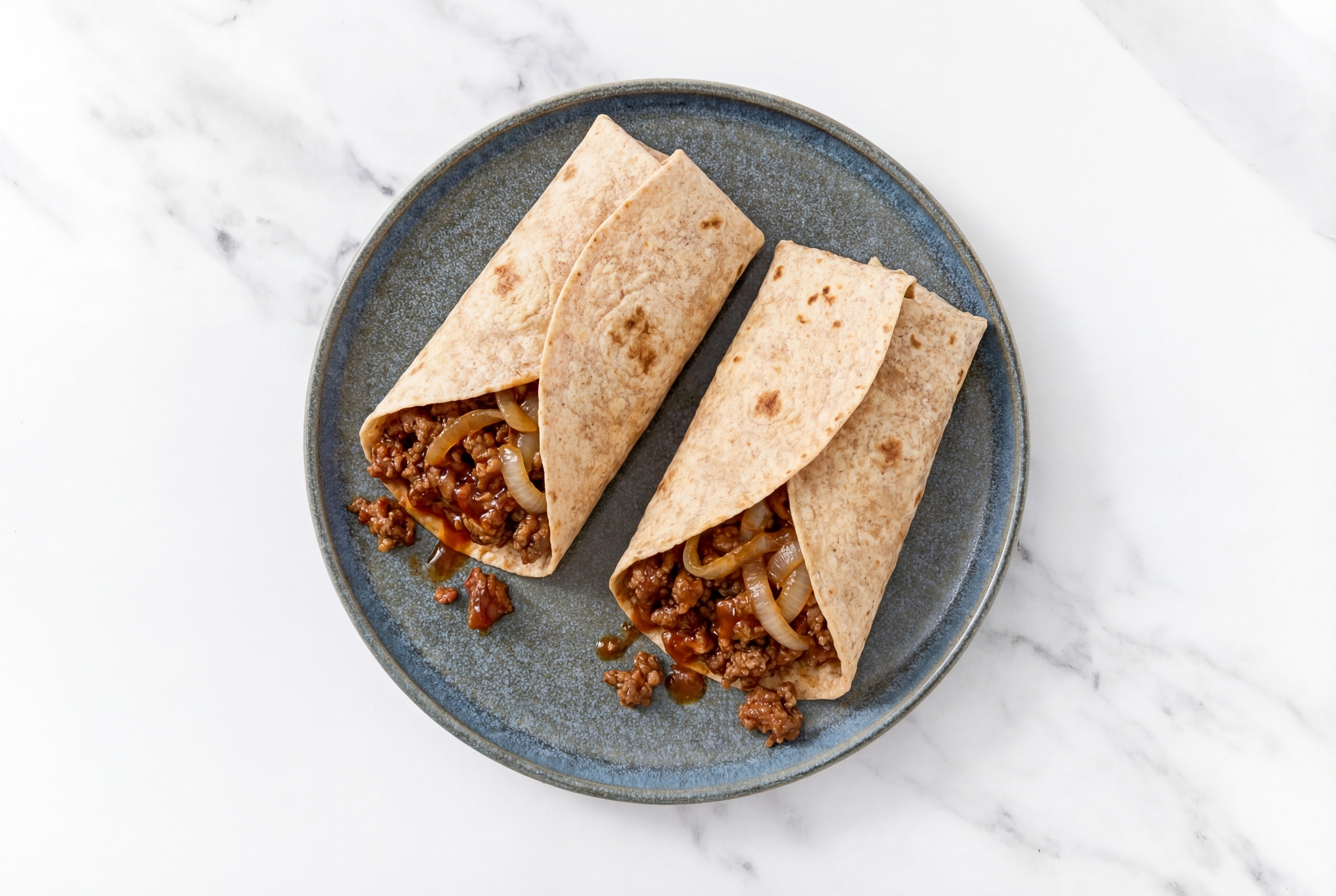 BBQ Mexican-Style Ground Beef Wrap