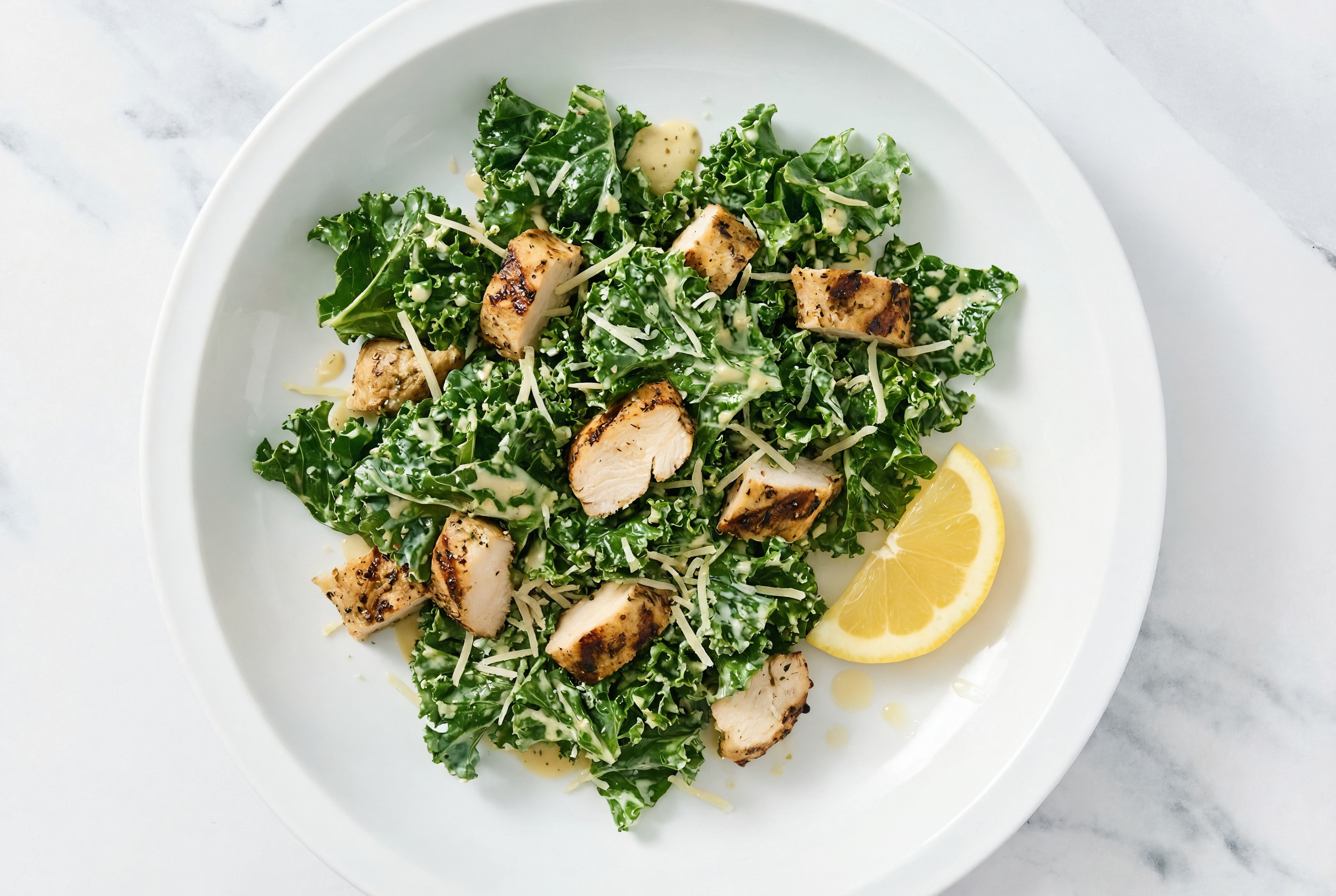 Grilled Mediterranean Chicken Breast Kale Caesar
