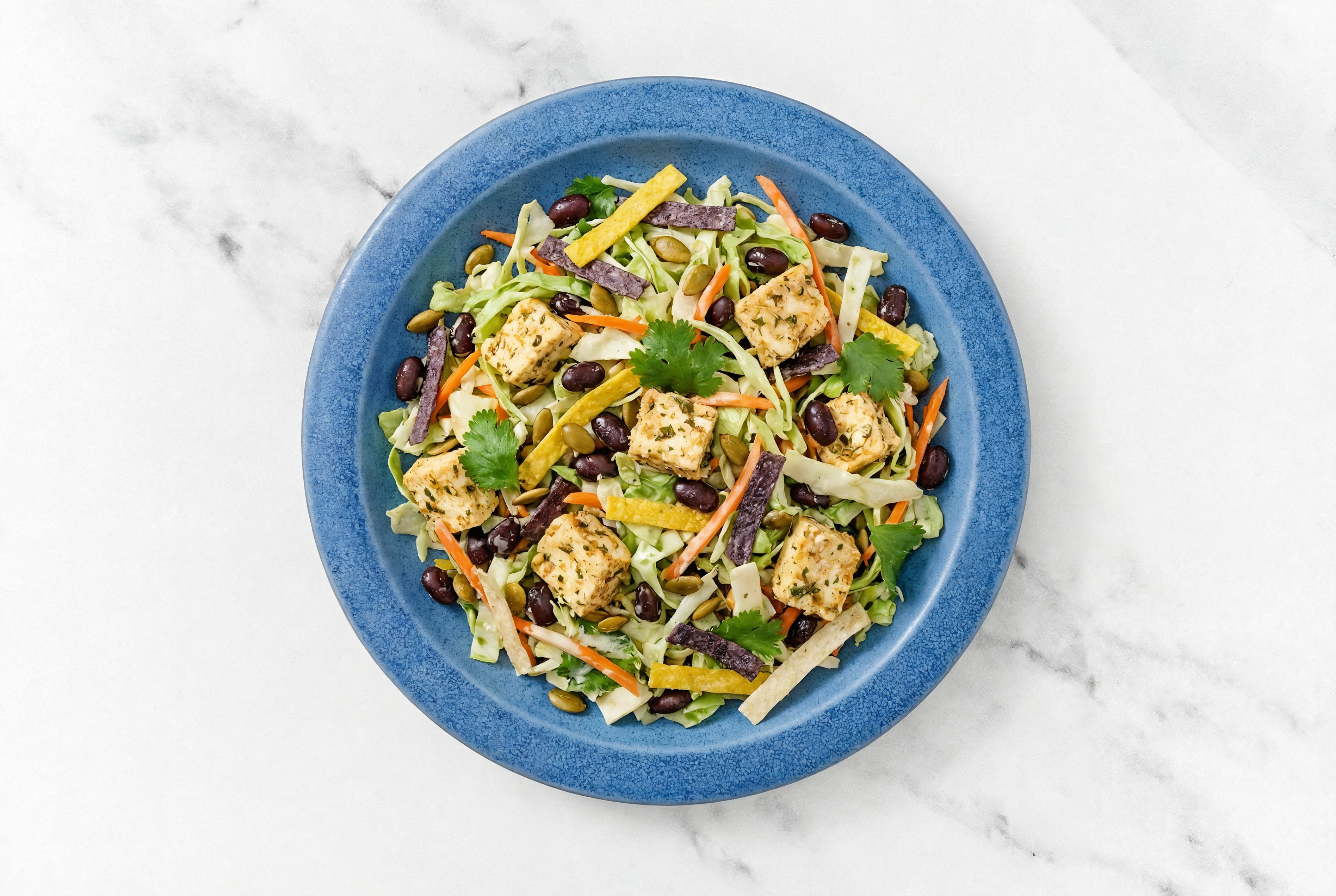 Tofu + Black Bean Southwest Salad