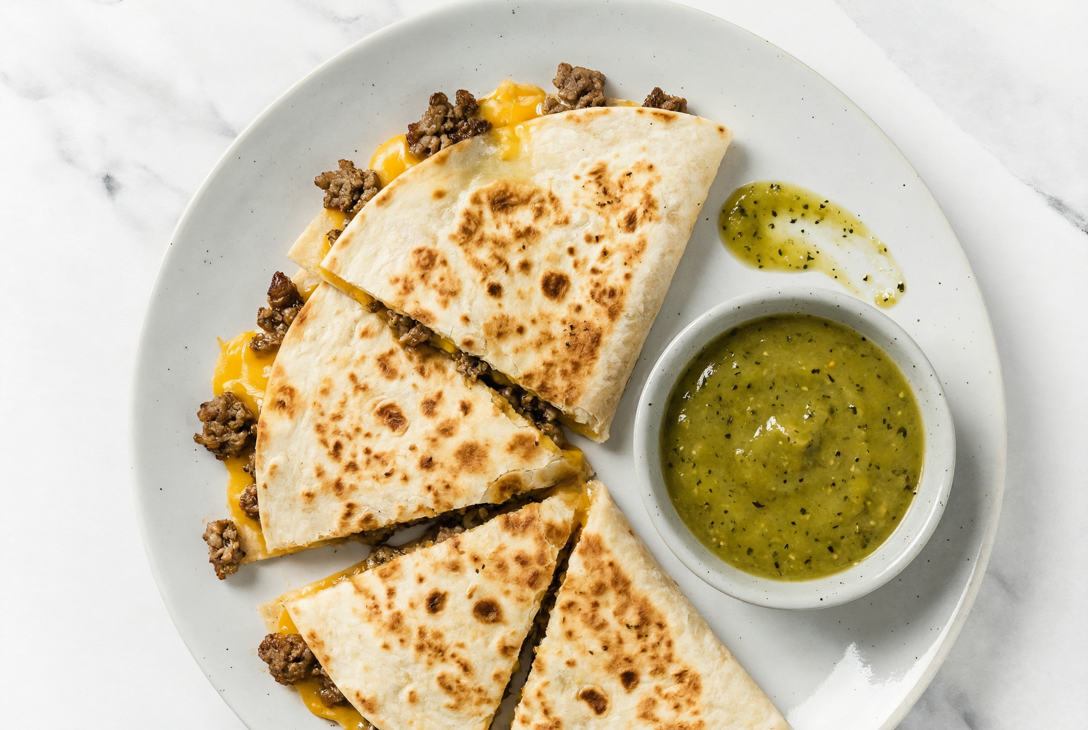 Spicy Lamb Quesadillas