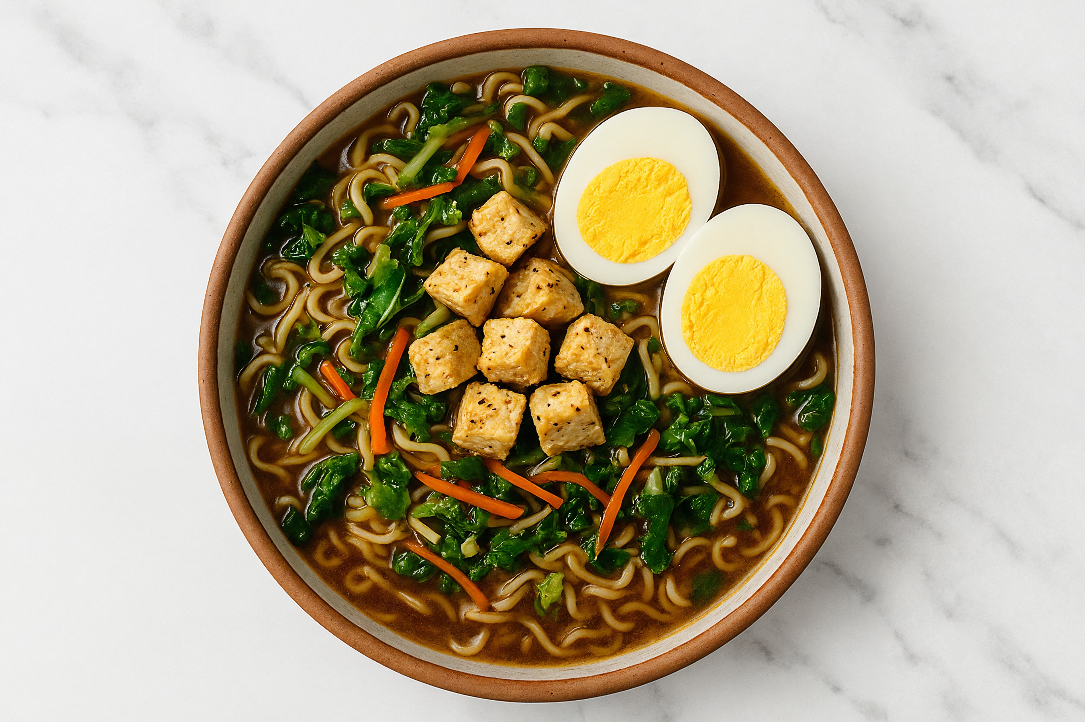 Spiced Tofu + Egg Ramen Miso