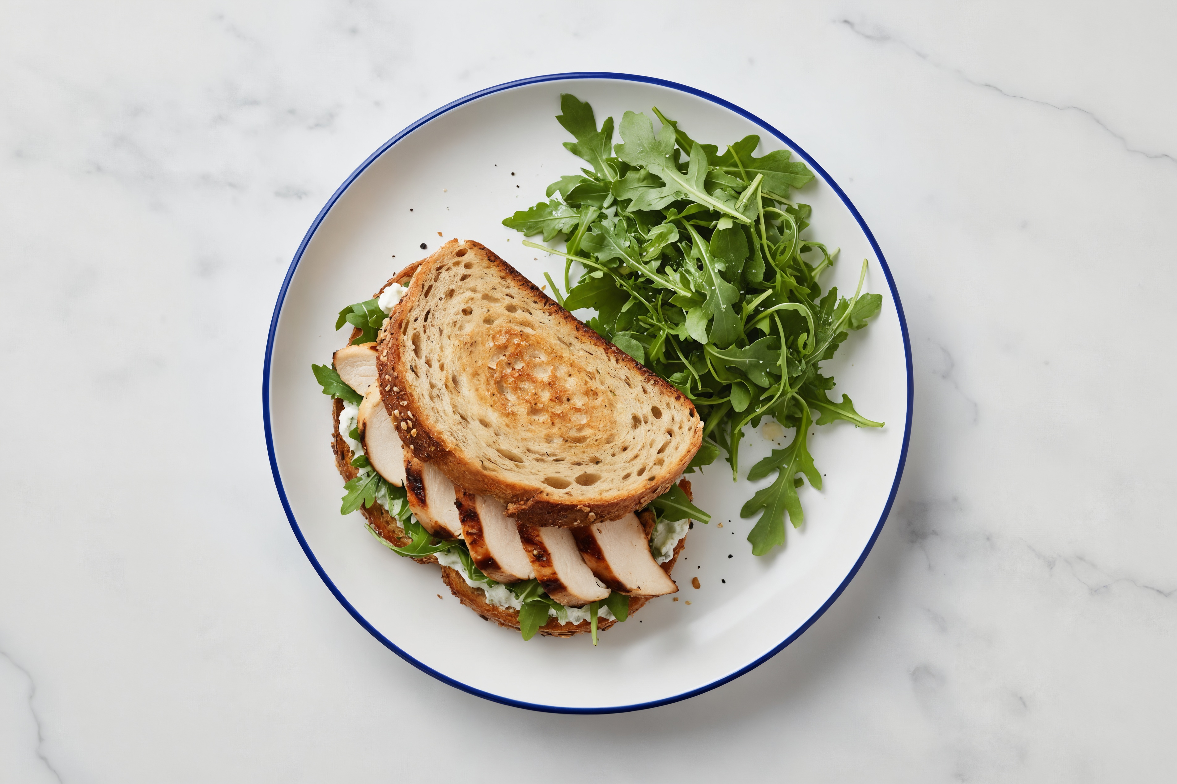 Grilled Chicken Tzatziki Sammies + Side Salad