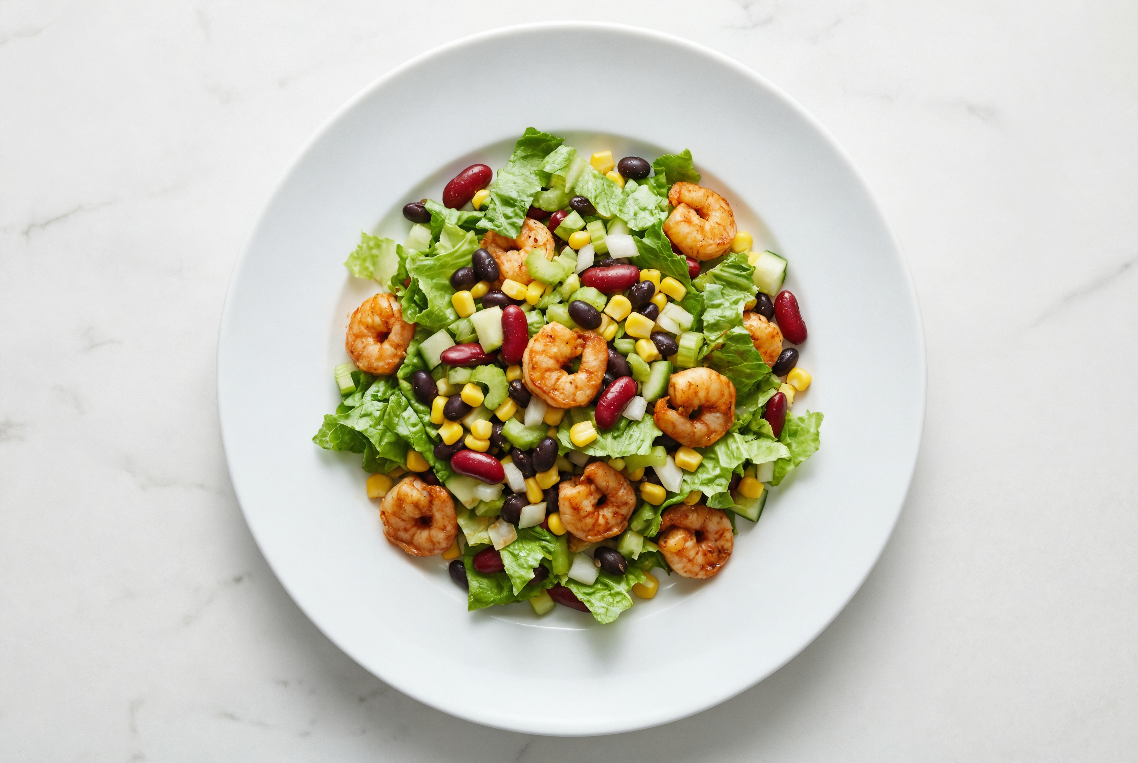  Jumbo Shrimp Taco Salad