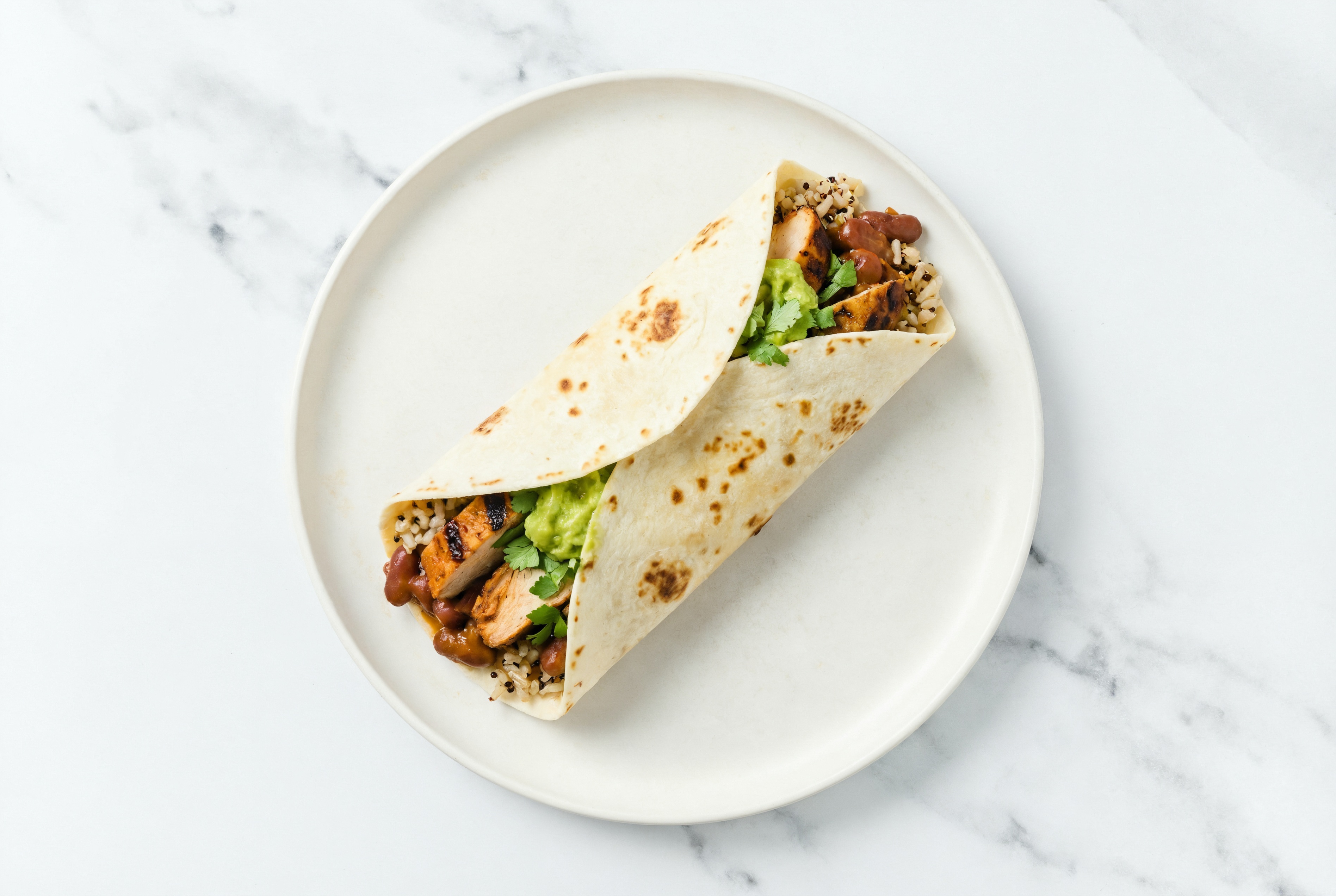 Spicy Chicken Creole Burrito