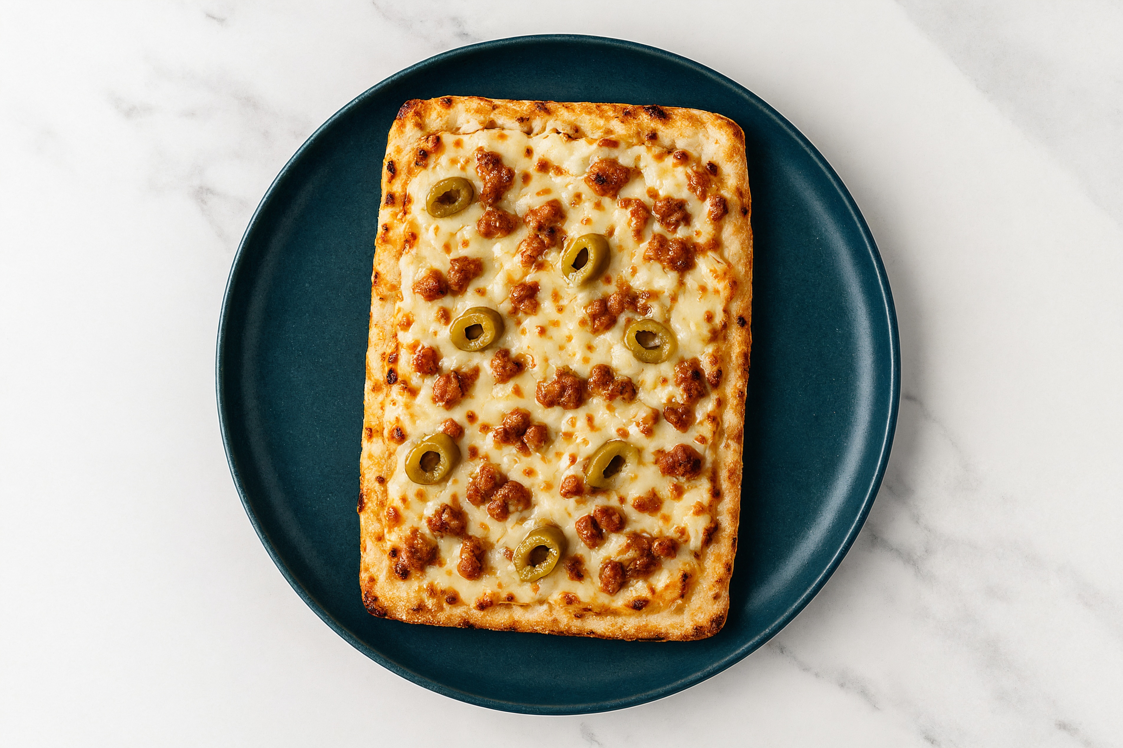 BMサ18◯●oliveページ●◯ Cheesy Turkey Sausage + Green Olives Pizza | Hungryroot