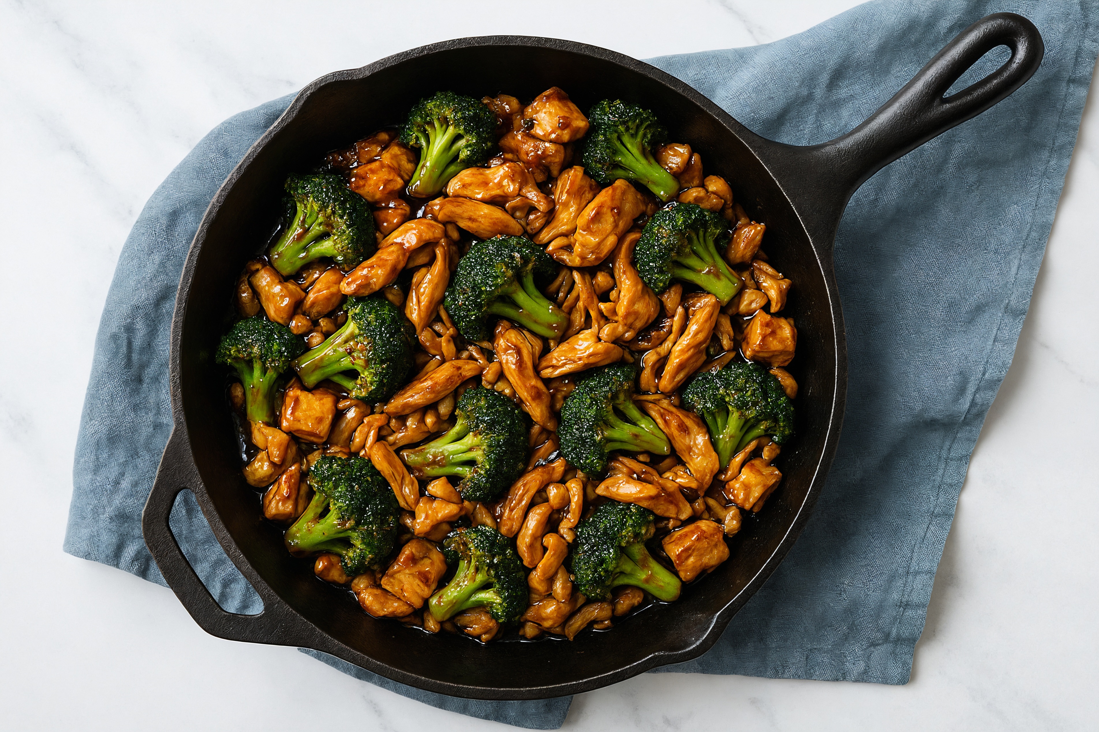 Protein Boosted Teriyaki Chicken + Organic Broccoli Stir-Fry