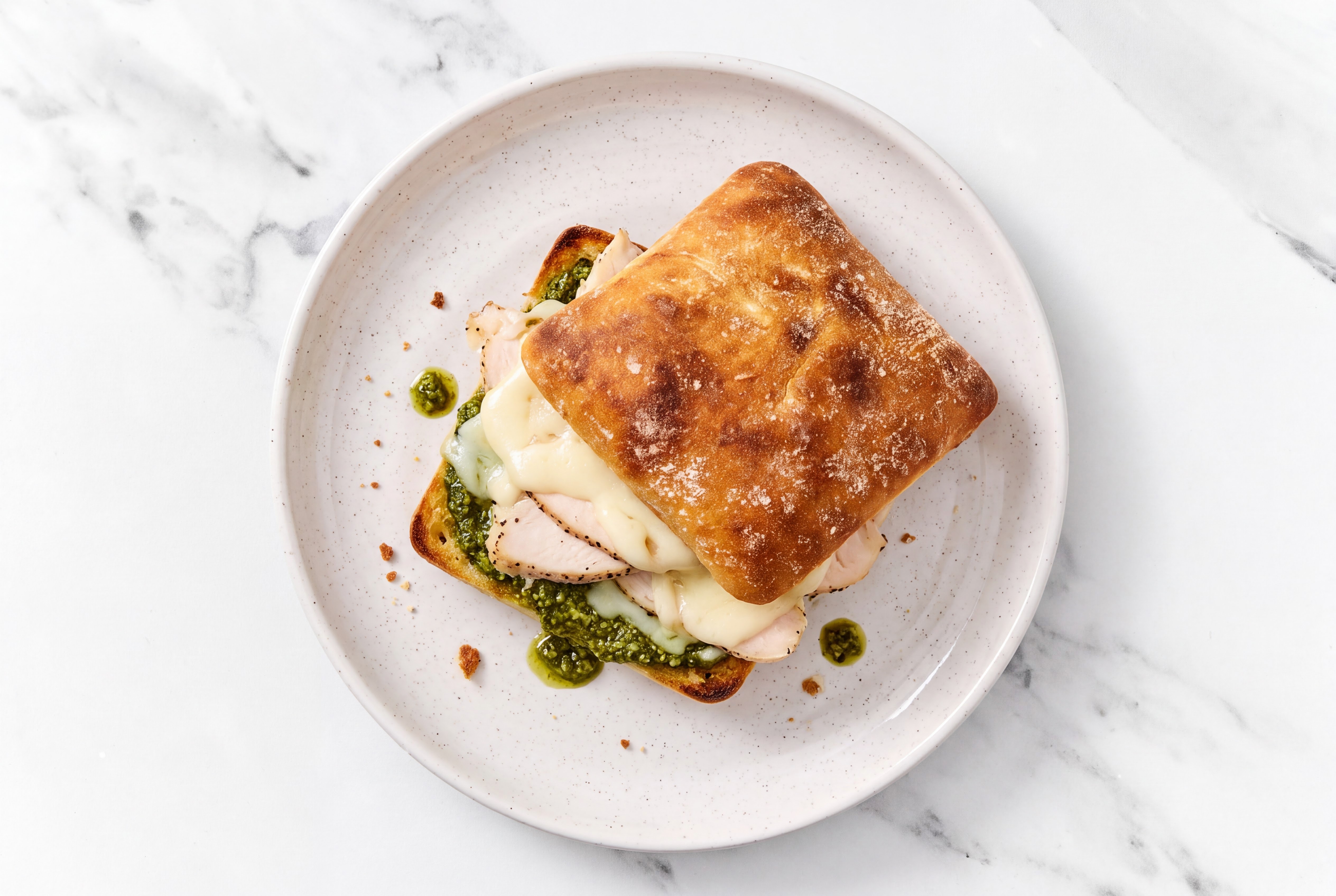Pesto Chicken Mozzarella Bar Melt
