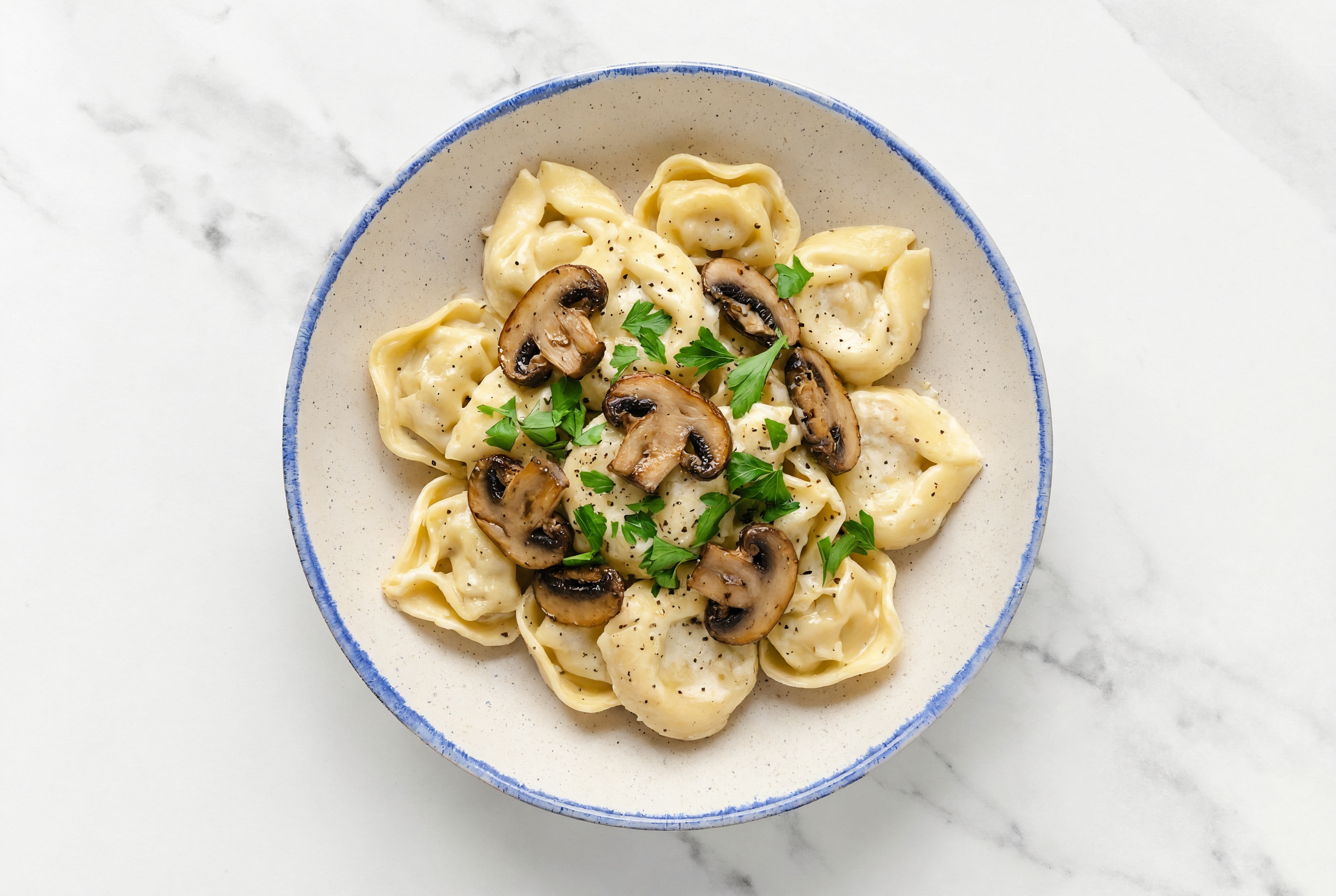 Creamy Mushroom Tortelloni
